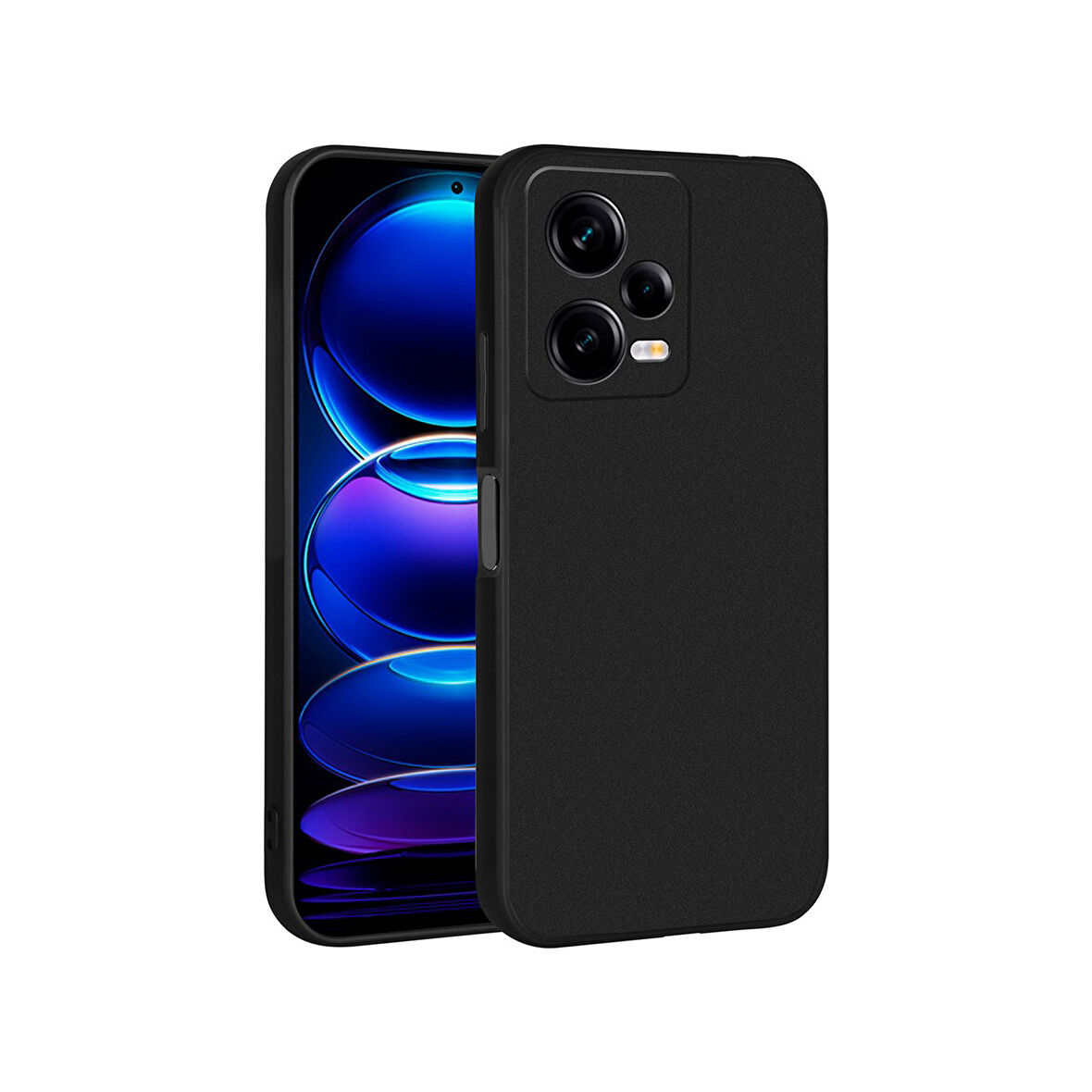 Teleplus Xiaomi Redmi Note 12 Pro 5g Kılıf Premier Mat Silikon Renkli Lüx Korumalı Siyah
