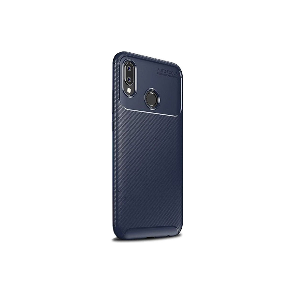 Teleplus Samsung Galaxy M10S Kılıf Negro Karbon Dizayn Silikon Lacivert