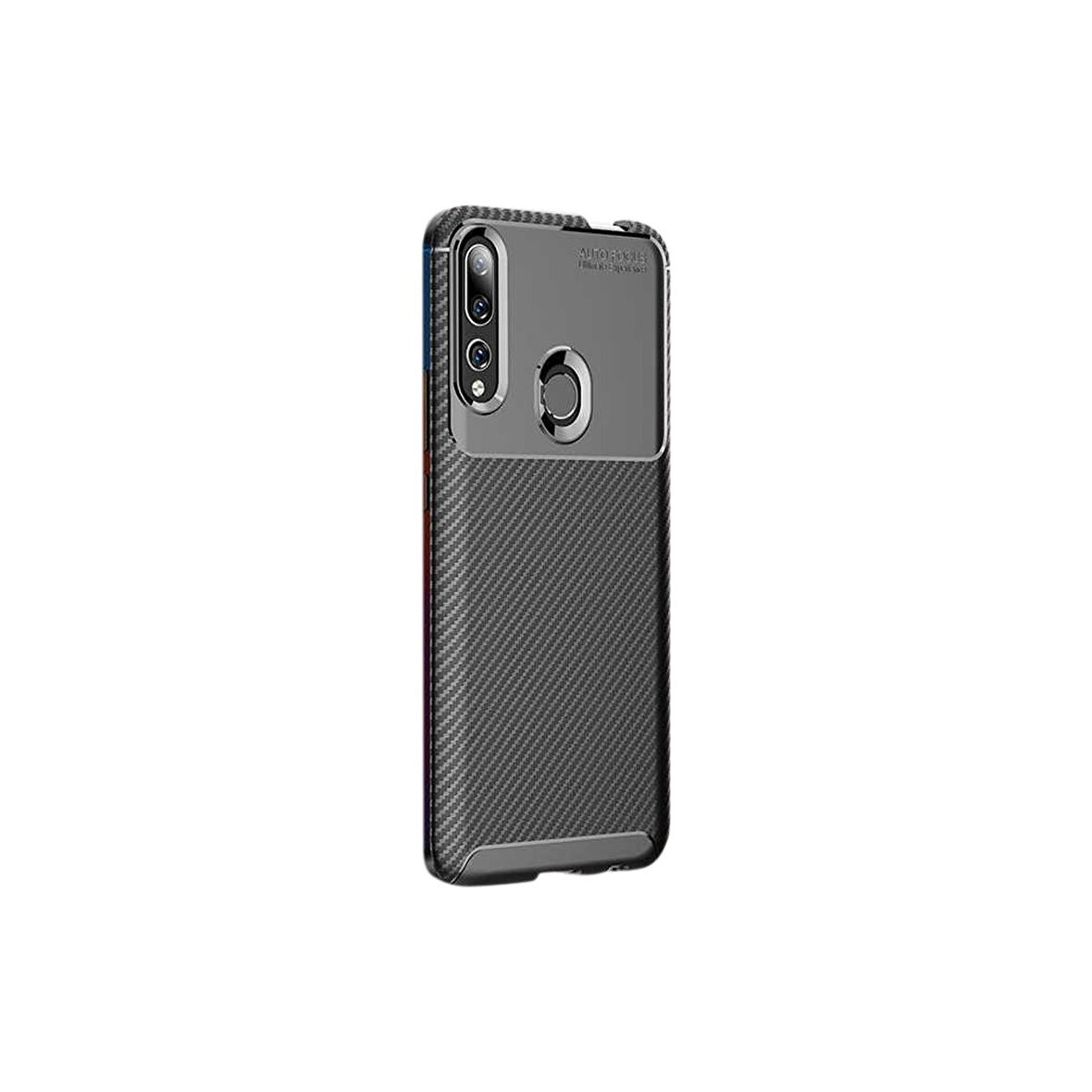 Teleplus Huawei Honor 9x Kılıf Negro Karbon Dizayn Silikon Siyah