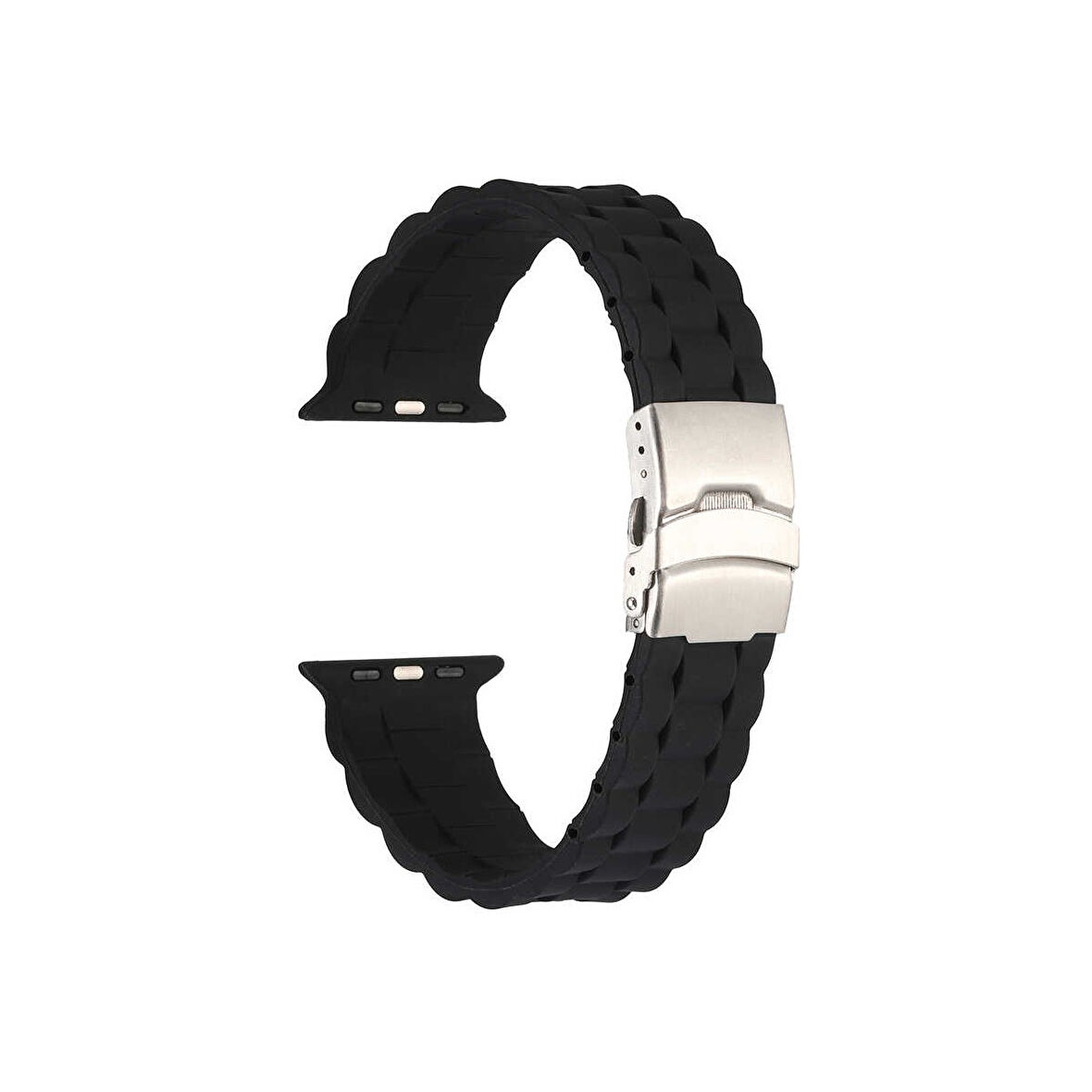 Teleplus Watch Ultra Kordon Mat Silikon Ayarlanabilir KRD72 Siyah