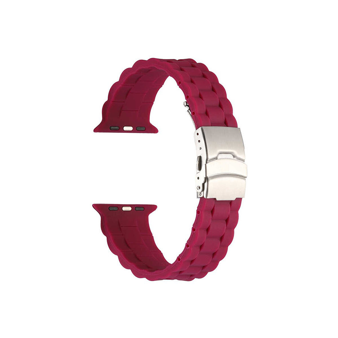 Teleplus Watch Series 8 41MM Kordon Mat Silikon Ayarlanabilir KRD72 Mürdüm