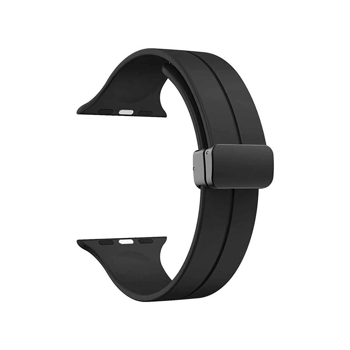 Teleplus Watch 4 5 40MM Kordon Ayalanabilir Mıknatıslı Mat Silikon KRD84 Siyah