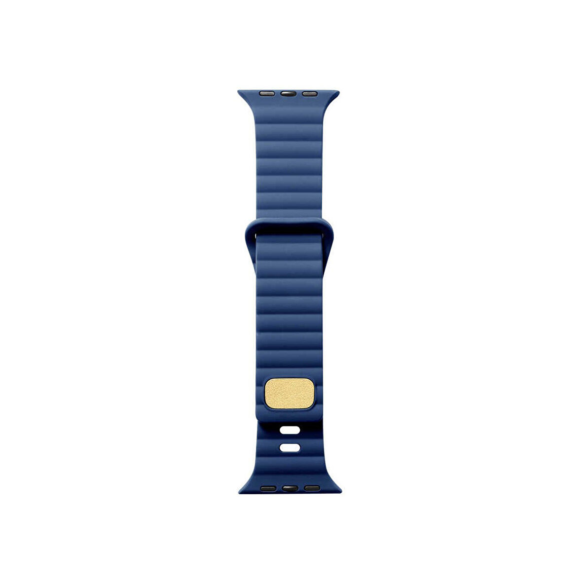 Teleplus Watch Ultra Kordon Silikon Metal Tokalı Ayarlanabilir KRD73 Lacivert