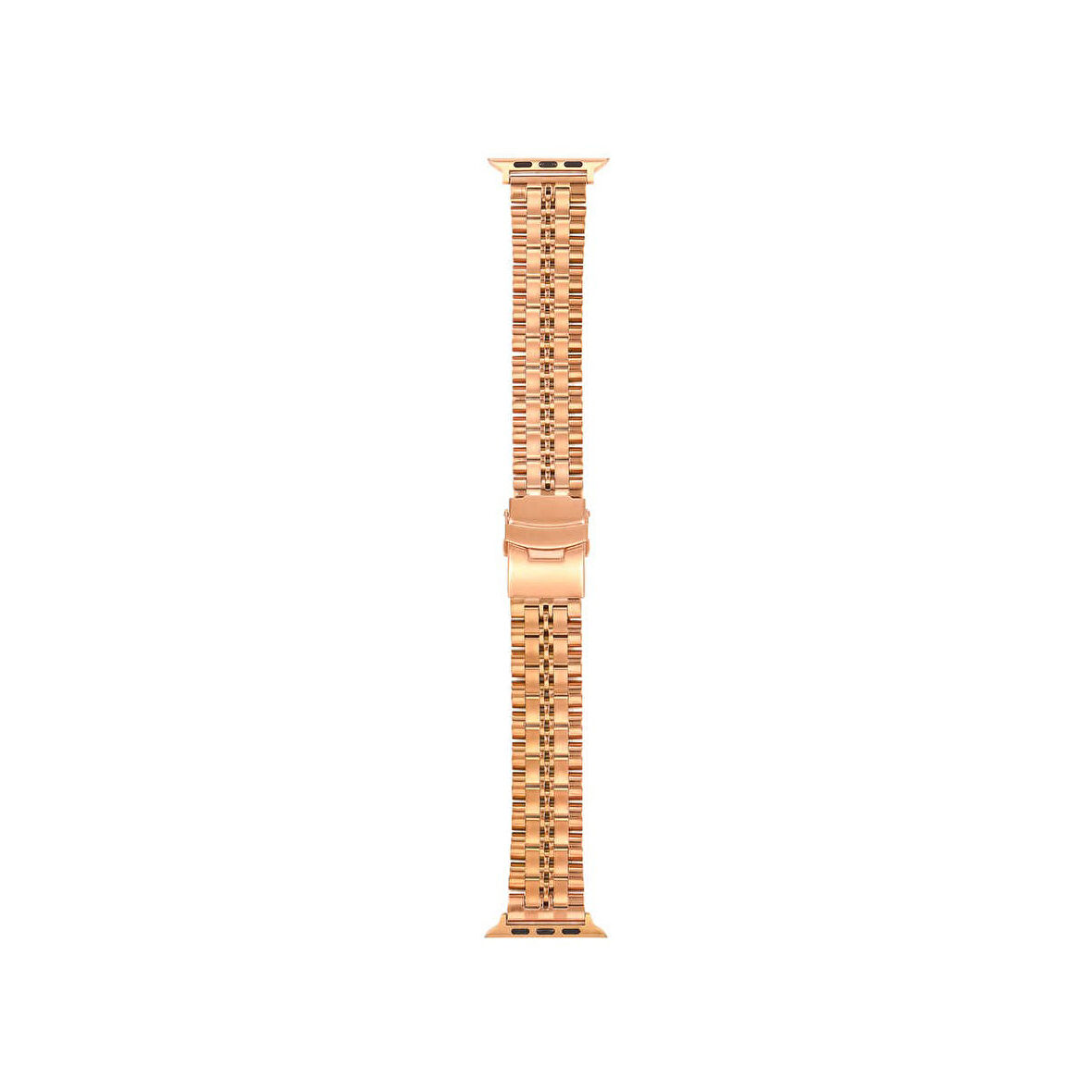 Teleplus Watch Ultra Kordon Mat Parlak Şerit Bakla Desenli KRD54 Bronz