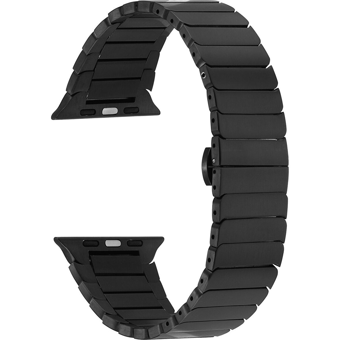 Teleplus Watch Se 40 mm Kordon Alüminyum Alaşım Çizgi Desenli KRD79 Siyah
