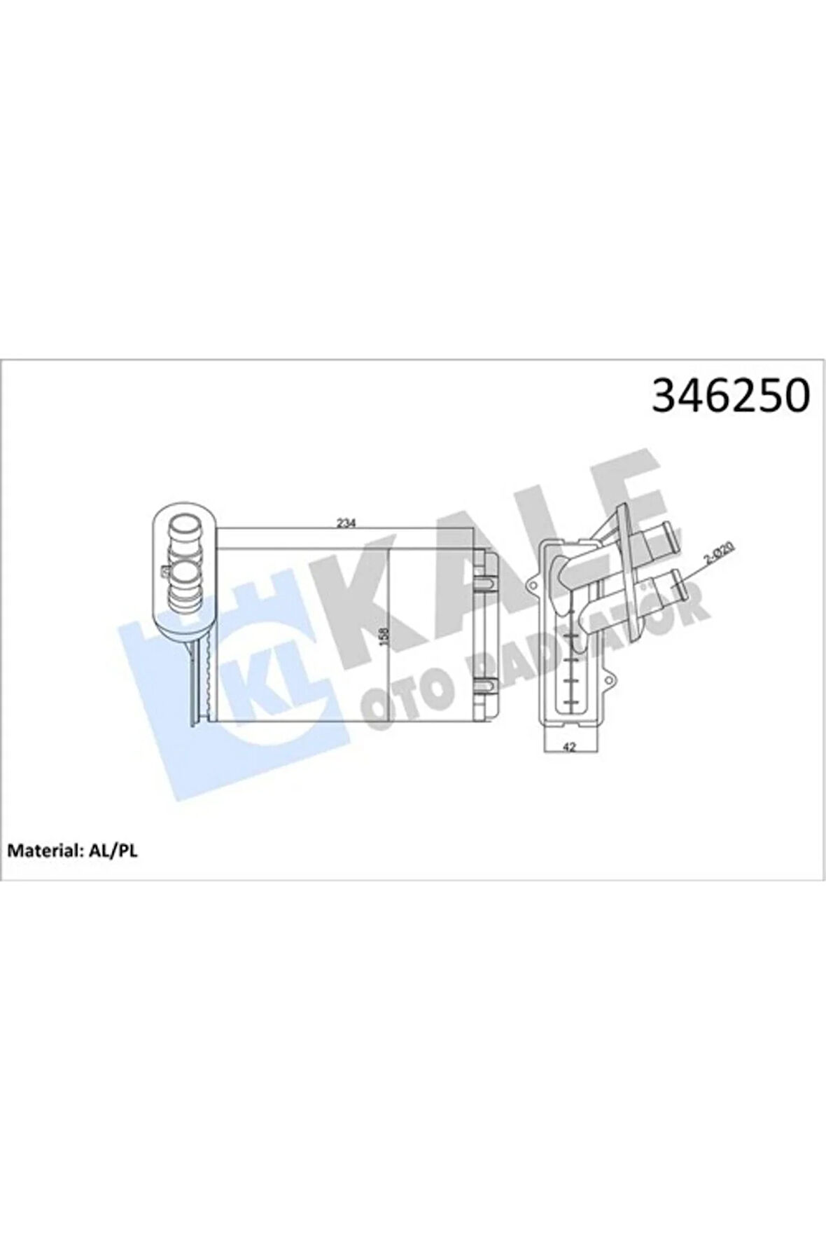 Kalorifer Radyatörü A3-Caddy-Golf-Jetta-Polo-Ibıza-Cordoba-Octavıa-1.4-1.6-1.8-1.9tdı-2.0 23