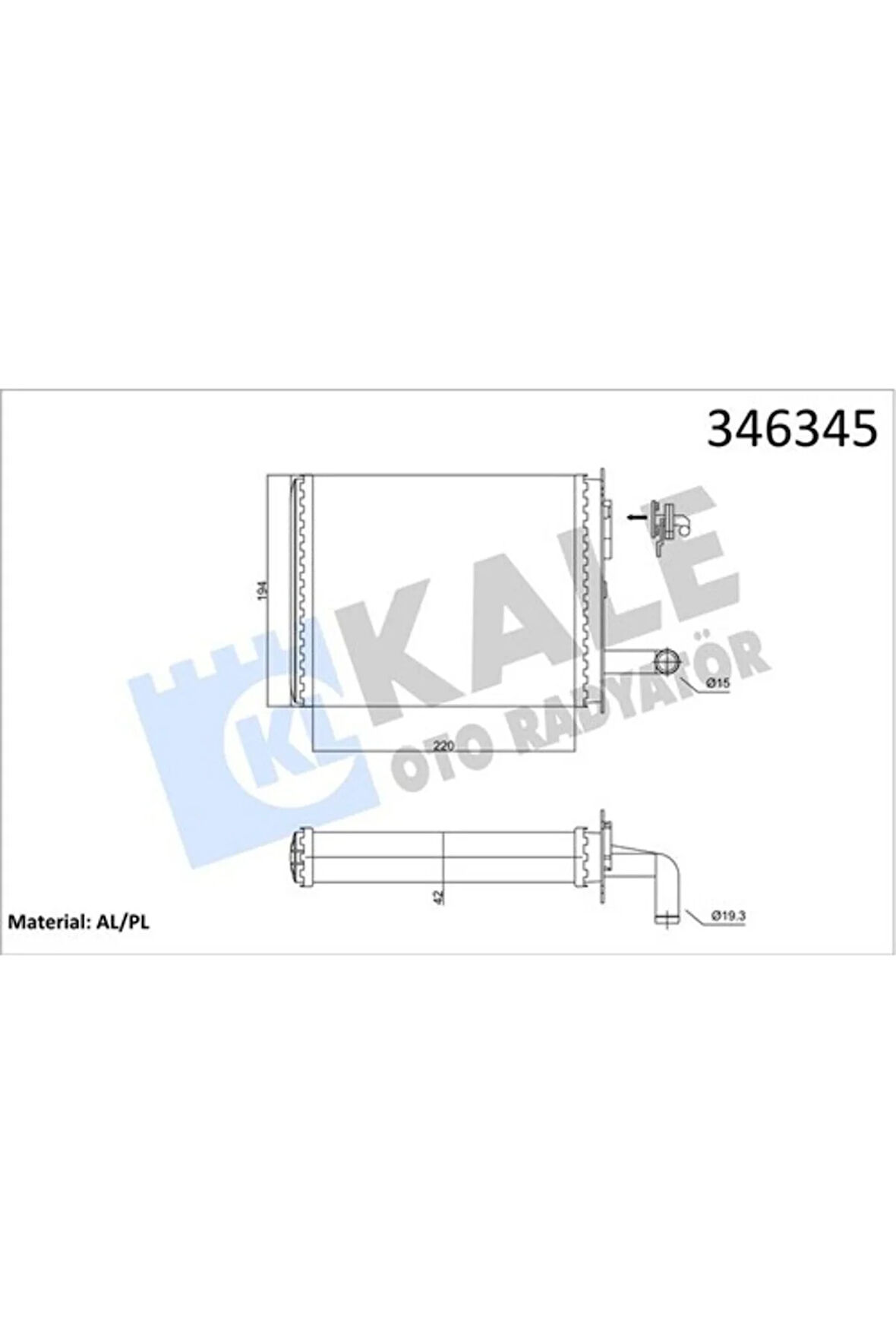 Kalorifer Radyatörü Brazing Palıo Musluklu 233X195X32 7078698