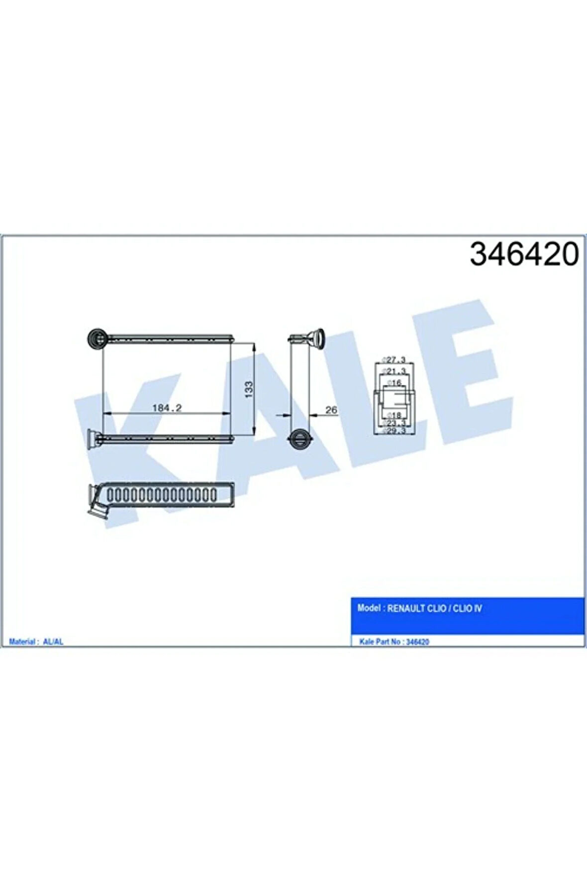 346420-KALORİFER Radyatörü Clıo Iv-Logan Iı 13