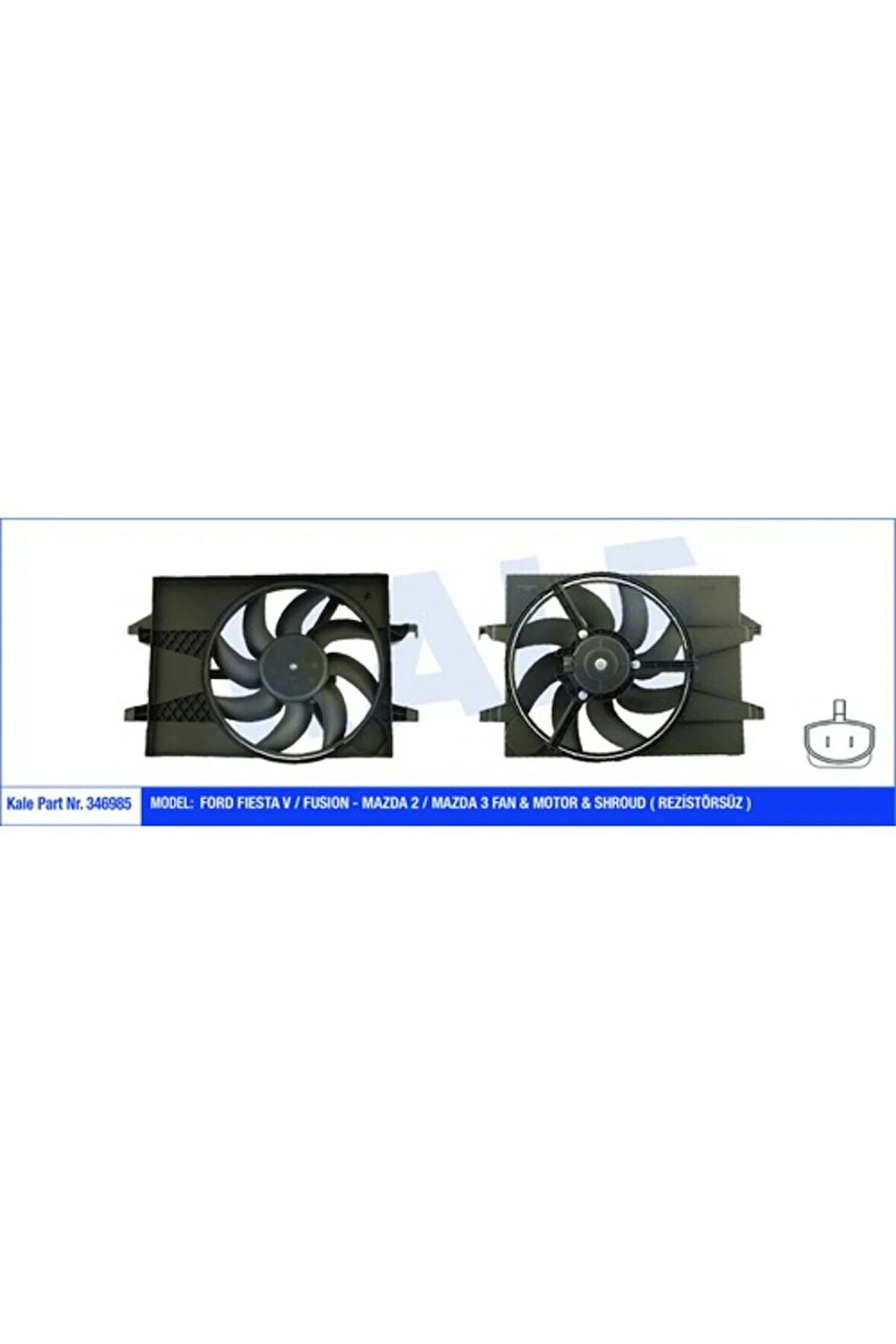 346985-FAN Motoru Davlumbazlı Fıesta V--Mazda 2-Mazda 3