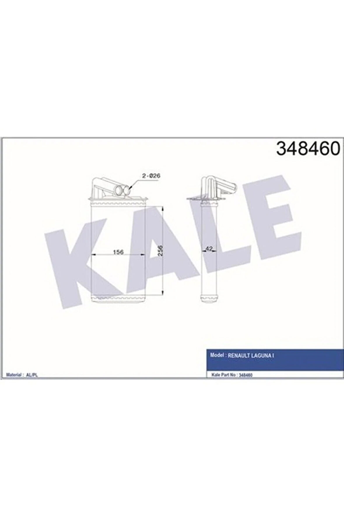 Kalorifer Radyatörü Laguna I 1.8ı-1.9 Dcı-2.0ı 94-