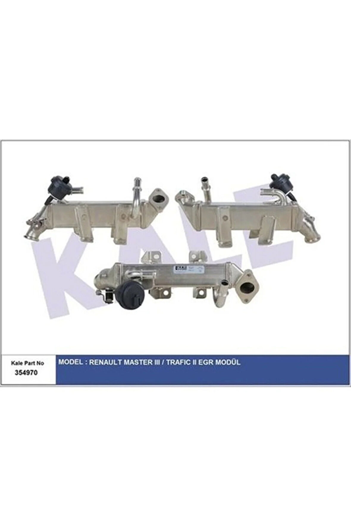 KALEKale Egr Soğutucusu Master Iıı 2.3dcı-Lgn Iıı-Trafıc Iı 2.3 Dcı 2010