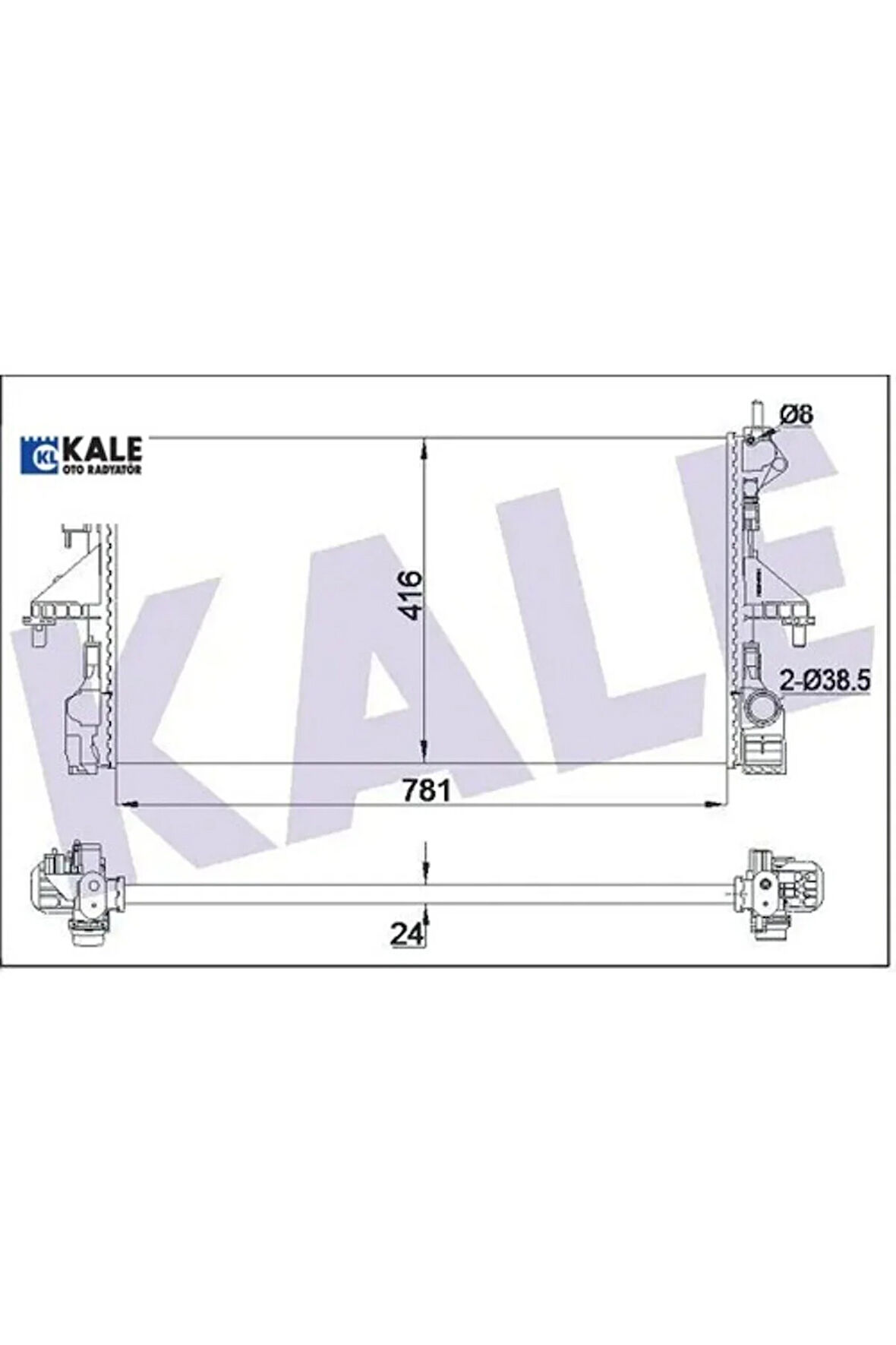 Radyatör Su Boxer Iii-Jumper 2.0/2.2hdi /DW10FU/DW12RU Euro6 (Mt)