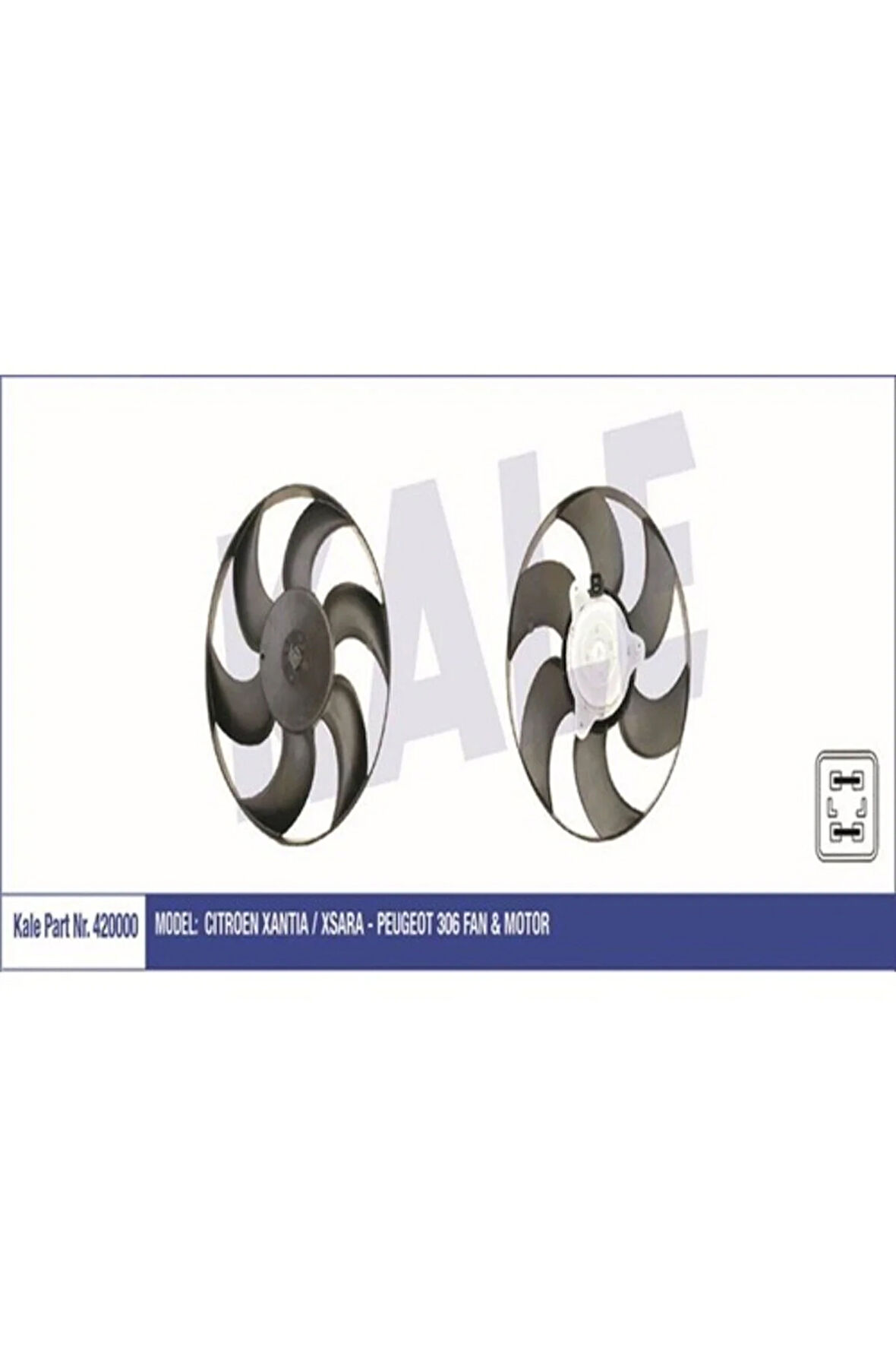 420000-FAN Motoru Pervane Cıtroen Xantıa-Xsara Peugeot P306 220W-320MM