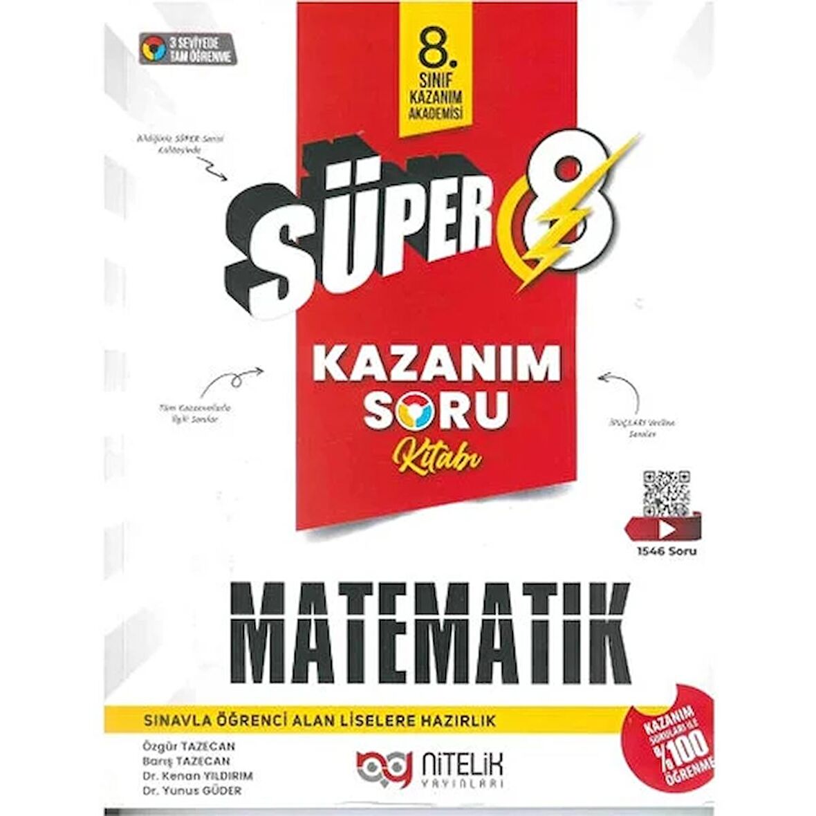 Nitelik Süper 8.Sınıf LGS Matematik Kazanım Soru Kitabı