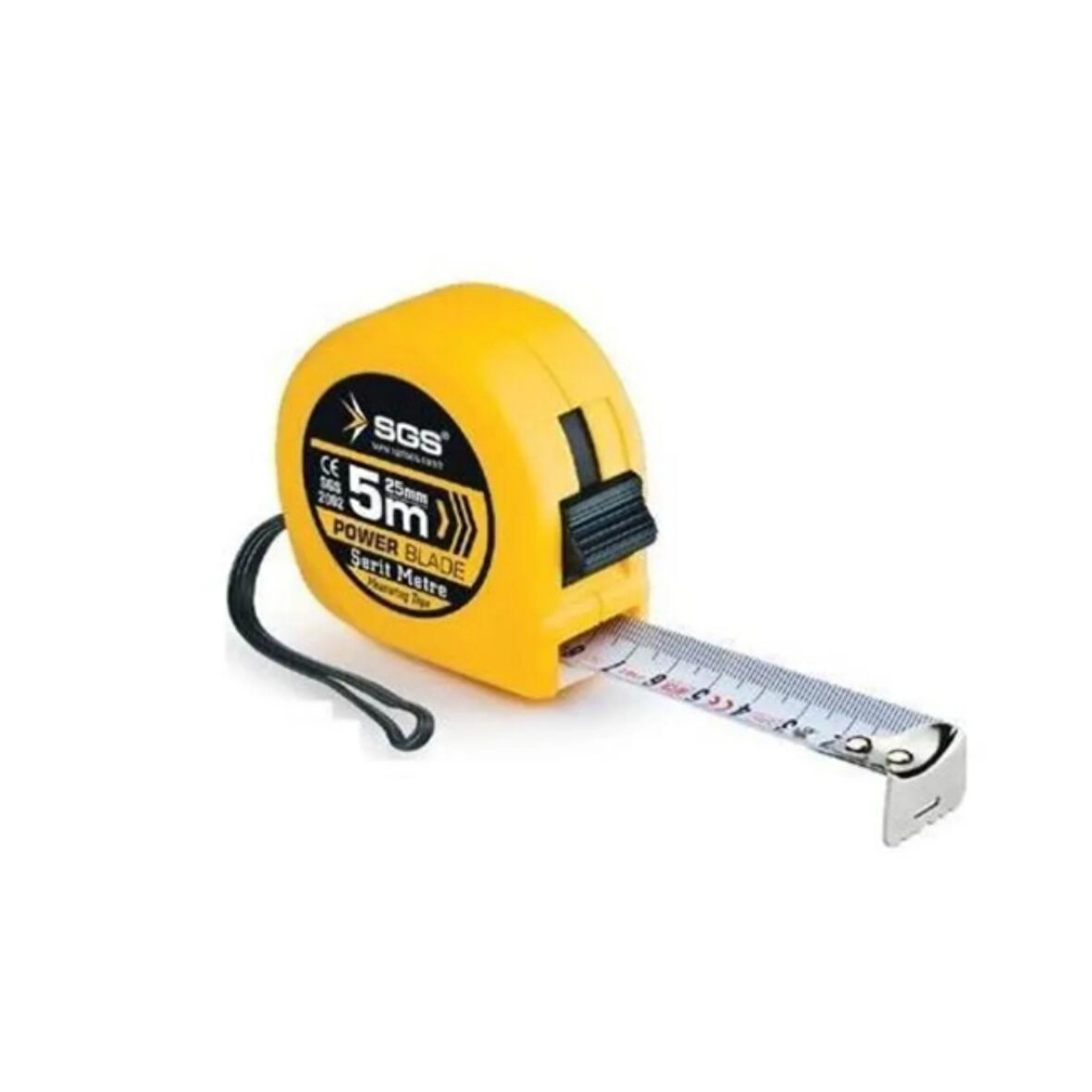 SGS Plastik Kasa Çelik Şerit Metre - 5 Metre x 25mm 2002