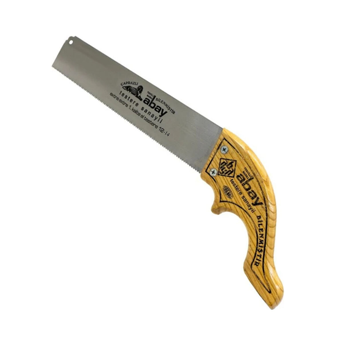 Abay Ekstra Bilenmiş Zıvana El Testere Ahşap Sap 12-14