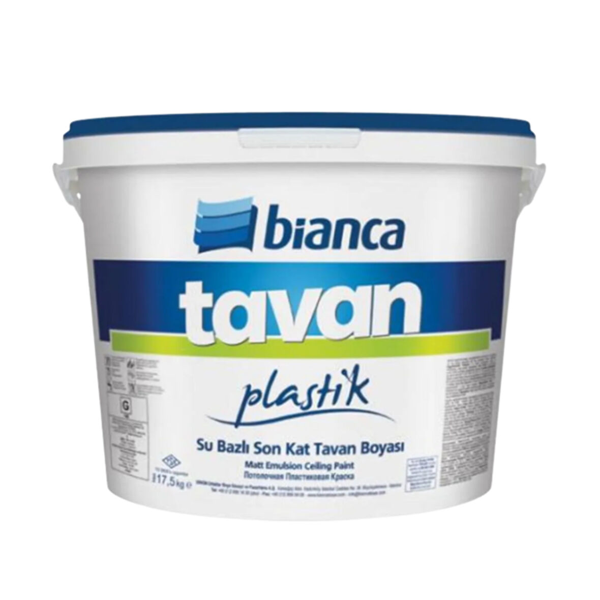 BİANCA Plastik Su Bazlı Son Kat Parfümlü Tavan Boyası 10lt-17,5kg