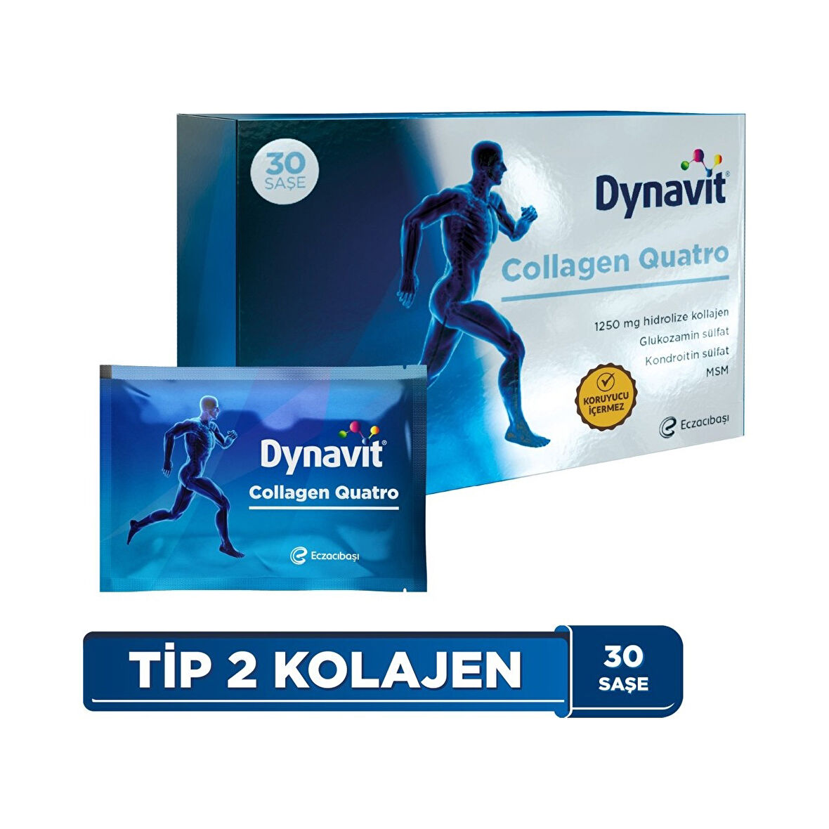 Collagen Quatro 30 Saşe - Dezenfektan Hediyeli - %72 Alkol