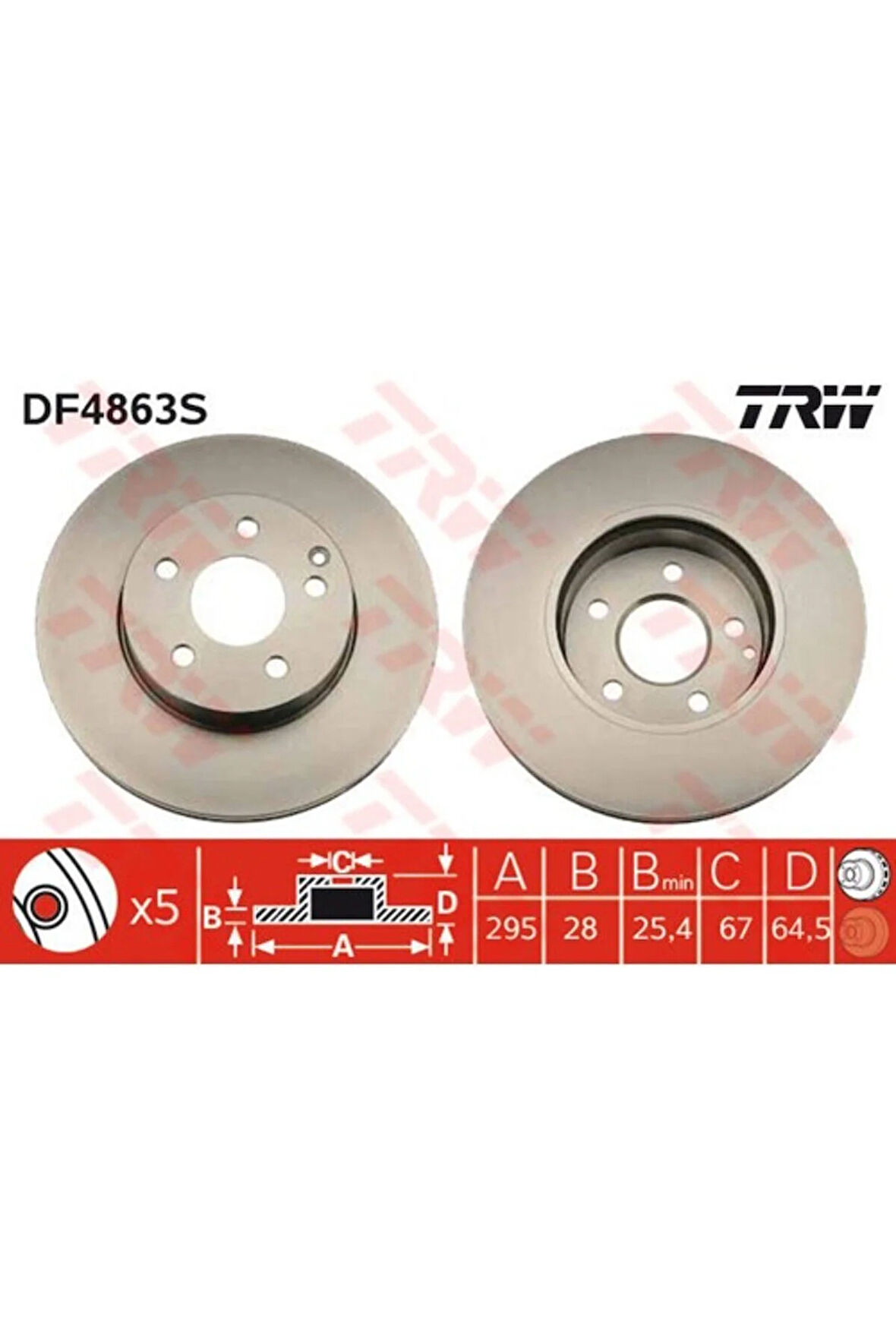 Fren Dıskı On Mercedes W204 S204 C204 W212 S212 A207 R172 A2124211312