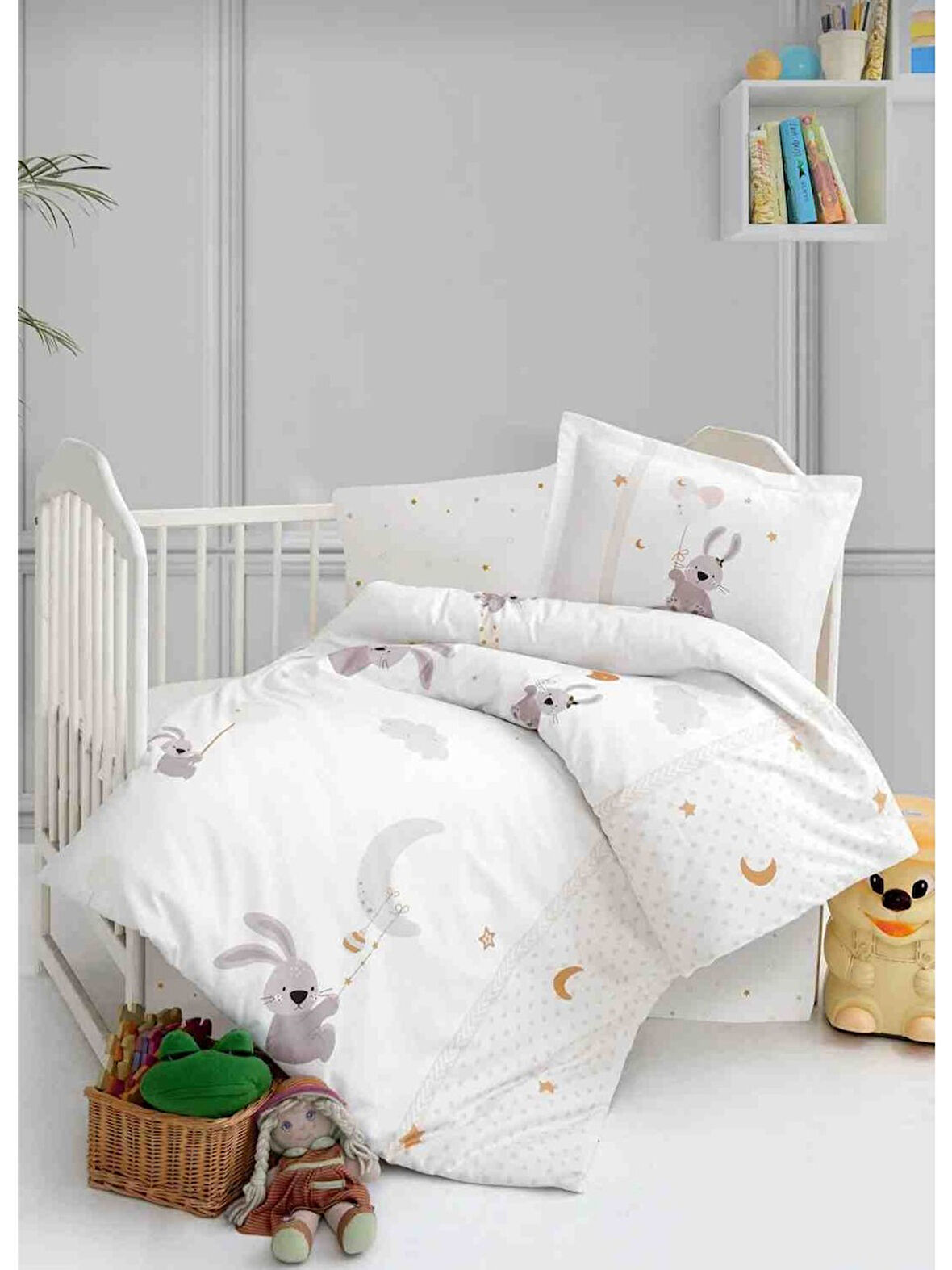 Kanz Ranforce Bebek Nevresim Takımı Bunny Dream