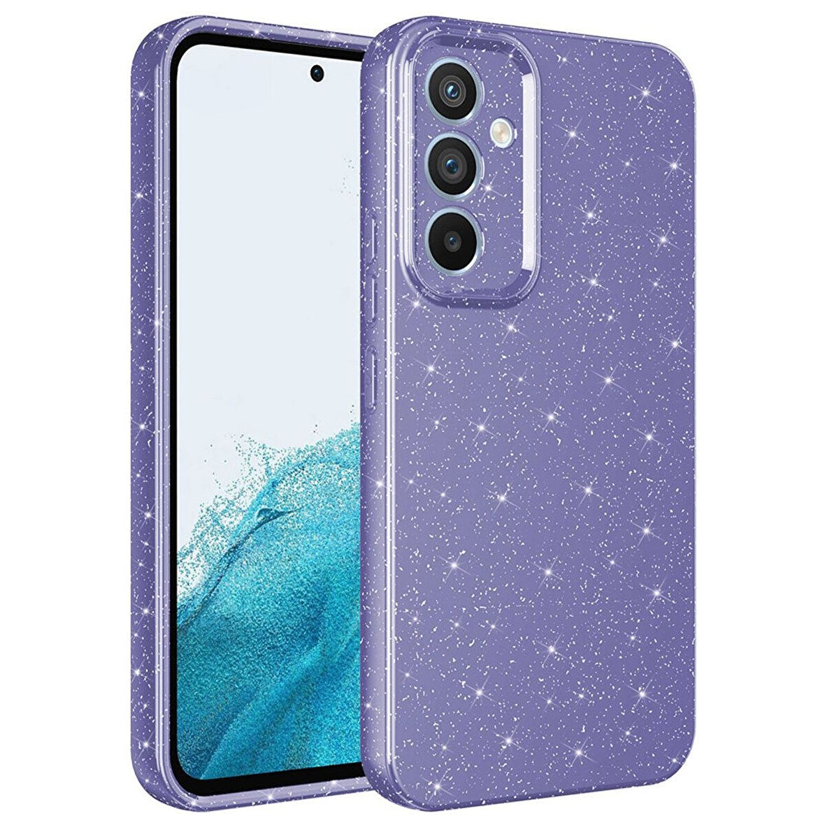 Teleplus Samsung Galaxy A24 Kılıf Koton Simli Silikon