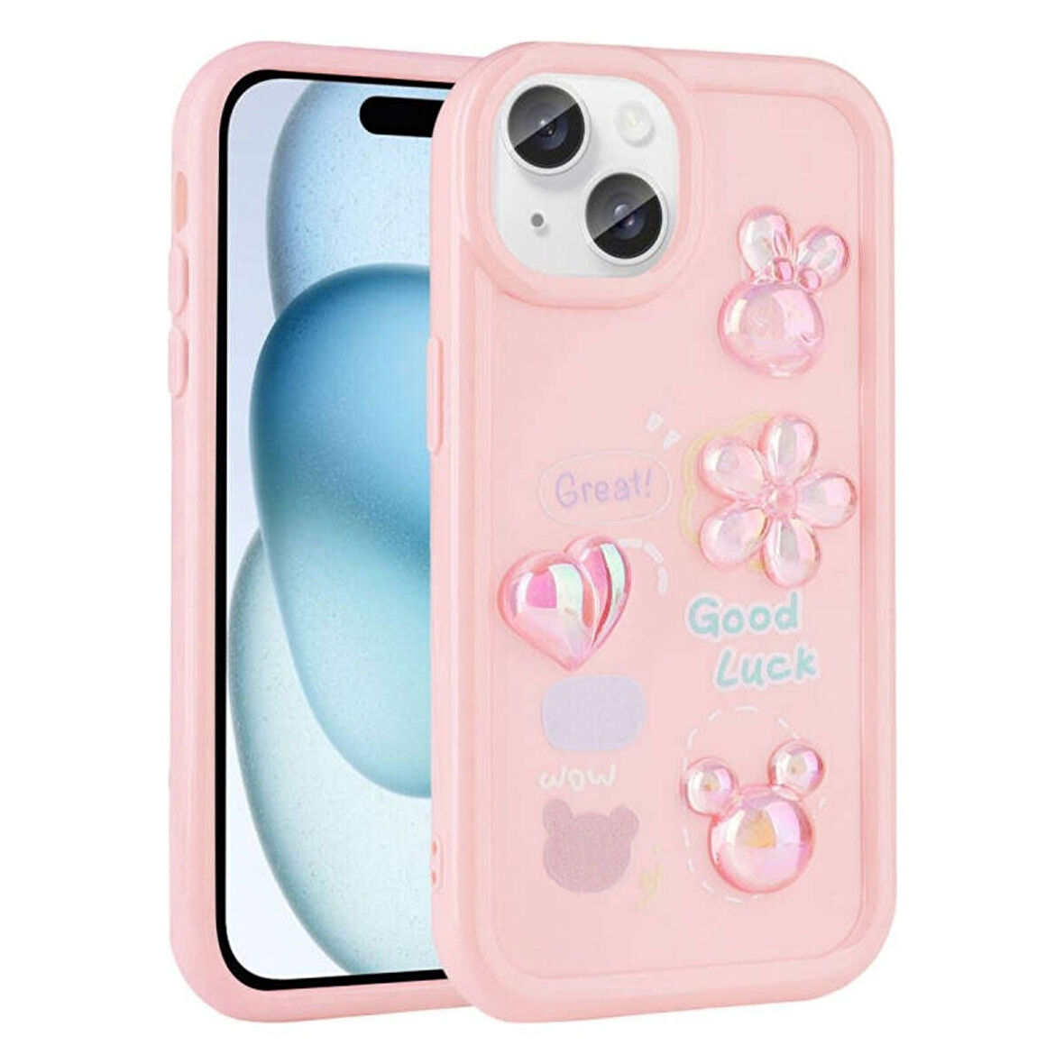 Teleplus Apple iPhone 13 Kılıf Toys Kabartma Figürlü Silikon