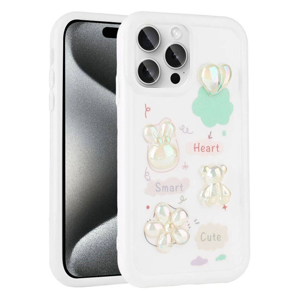 Teleplus Apple iPhone 14 Pro Max Kılıf Toys Kabartma Figürlü Silikon