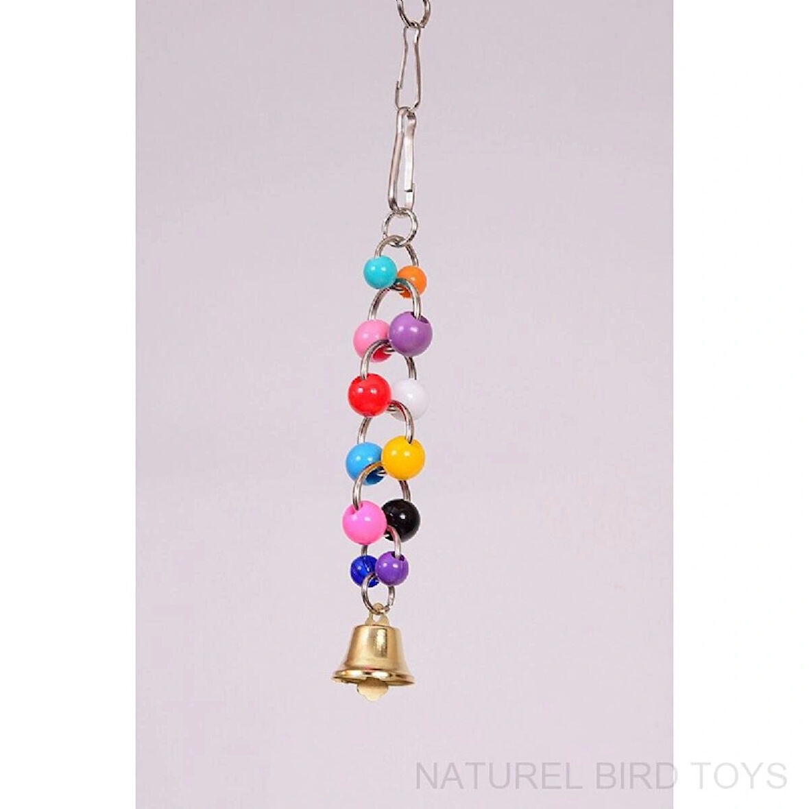 Renkli Boncuklu Halkalı Kuş Oyuncağı