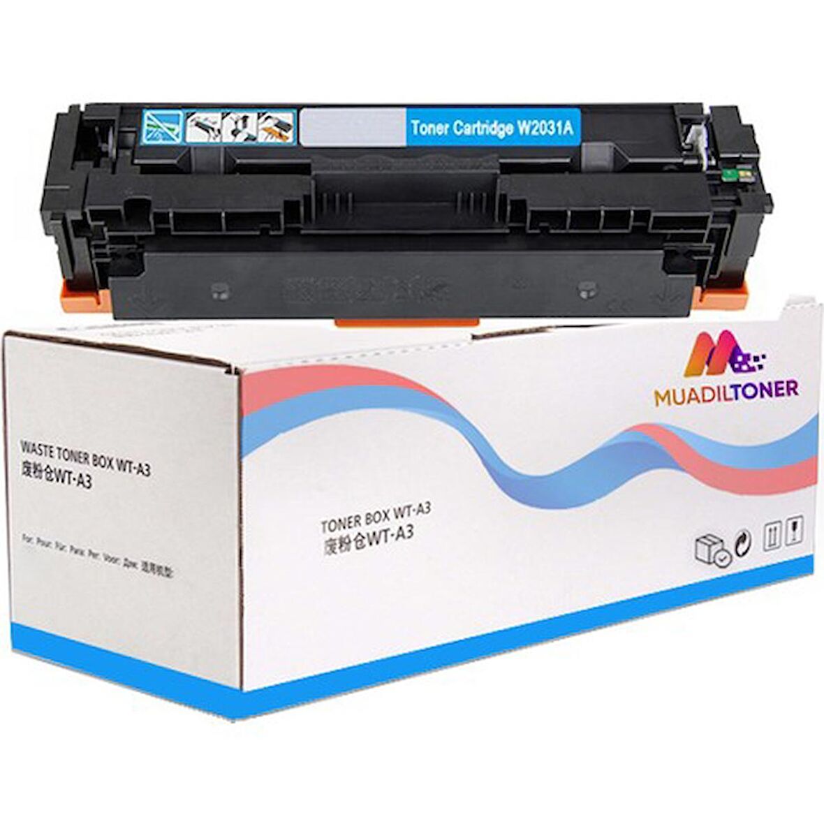 Colorful Toner LBP-664CX Uyumlu Mavi Muadil Toner Chipsiz CRG055