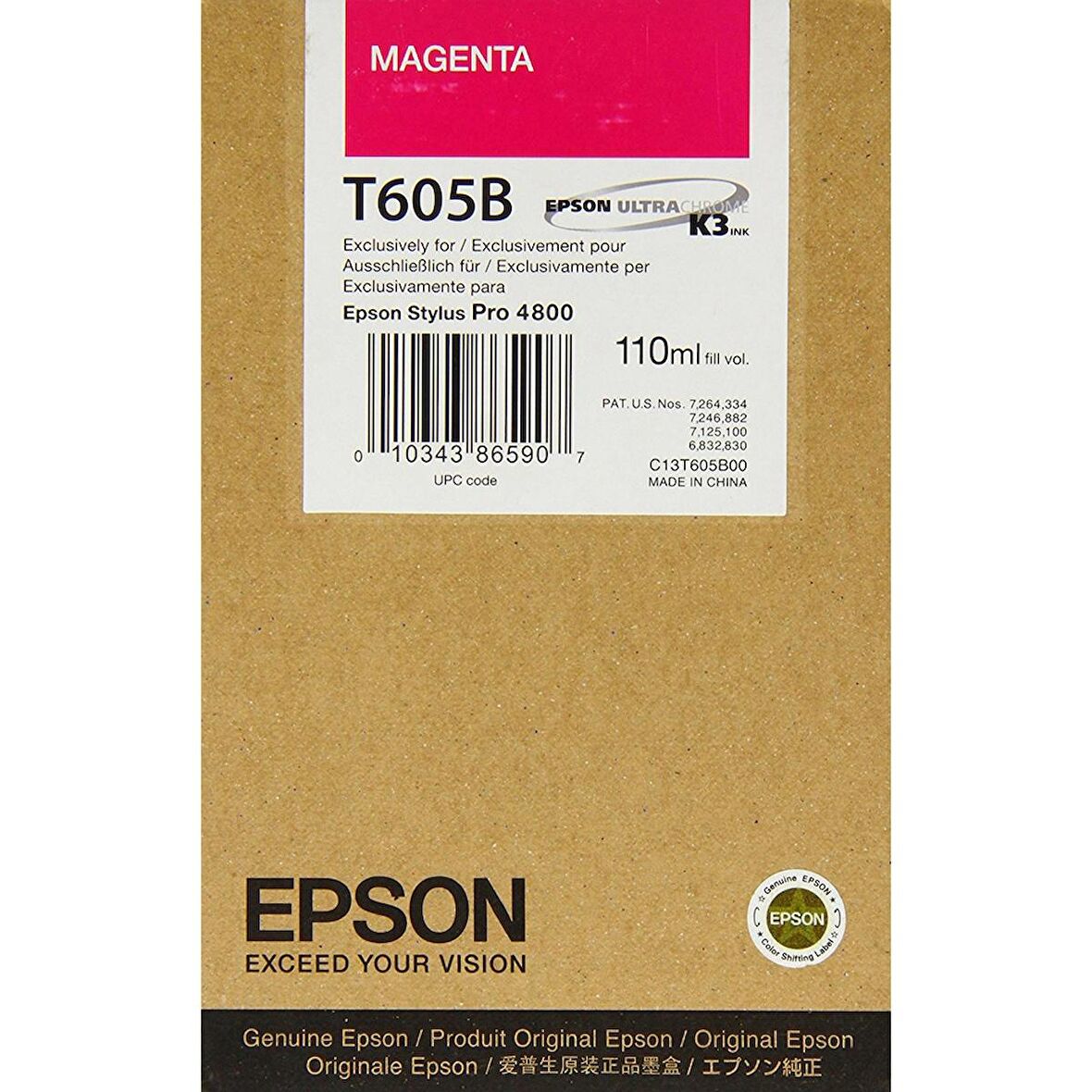 Epson T605B C13T605B00 Kırmızı Kartuş