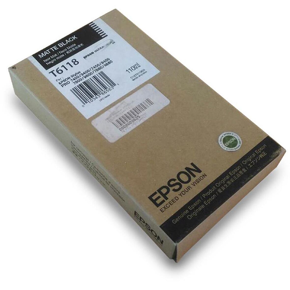 Epson T6118 C13T611800 Mat Siyah Kartuş