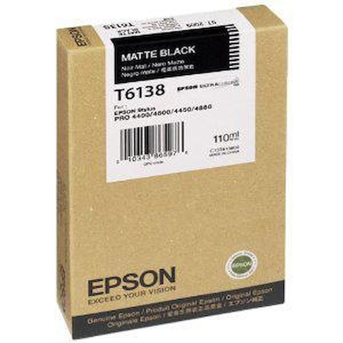 Epson T6138 C13T613800 Mat Siyah Kartuş
