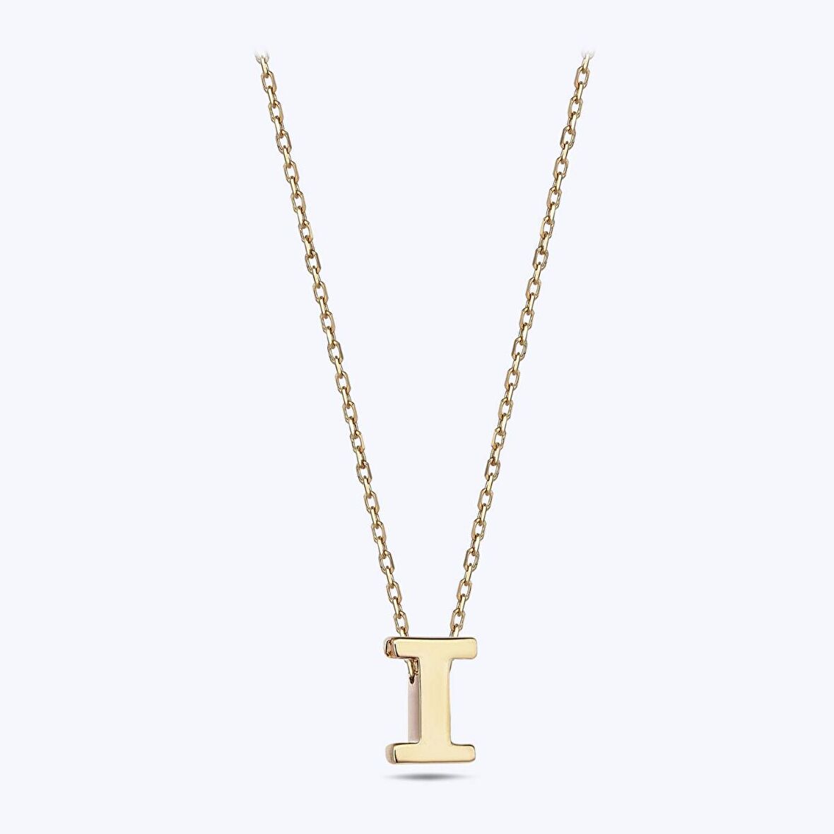 Altın I Harfi Kolye