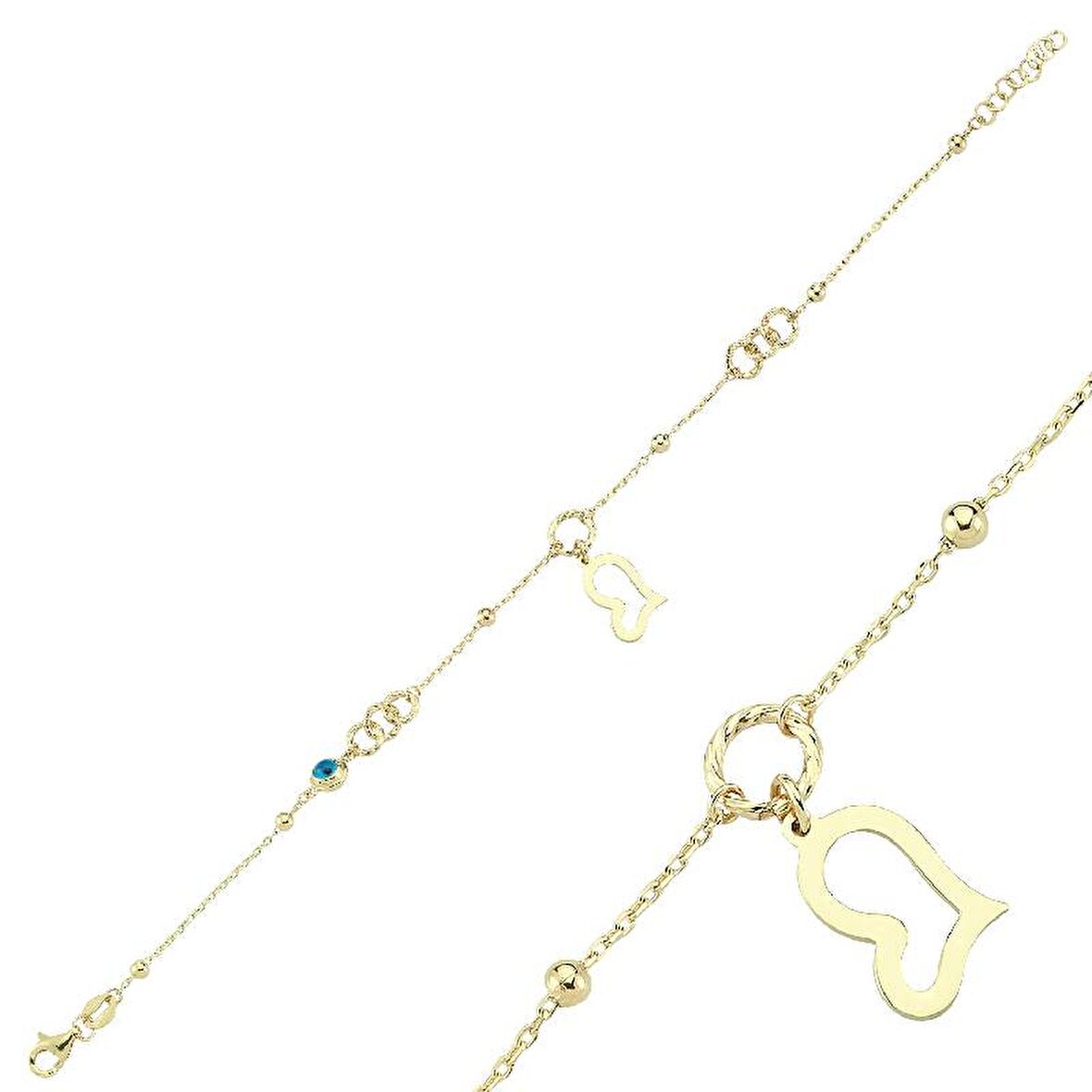 Altın Kalp Bileklik