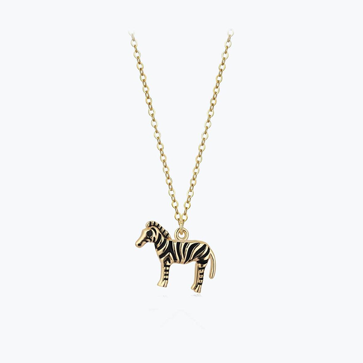 Altın Zebra Kolye