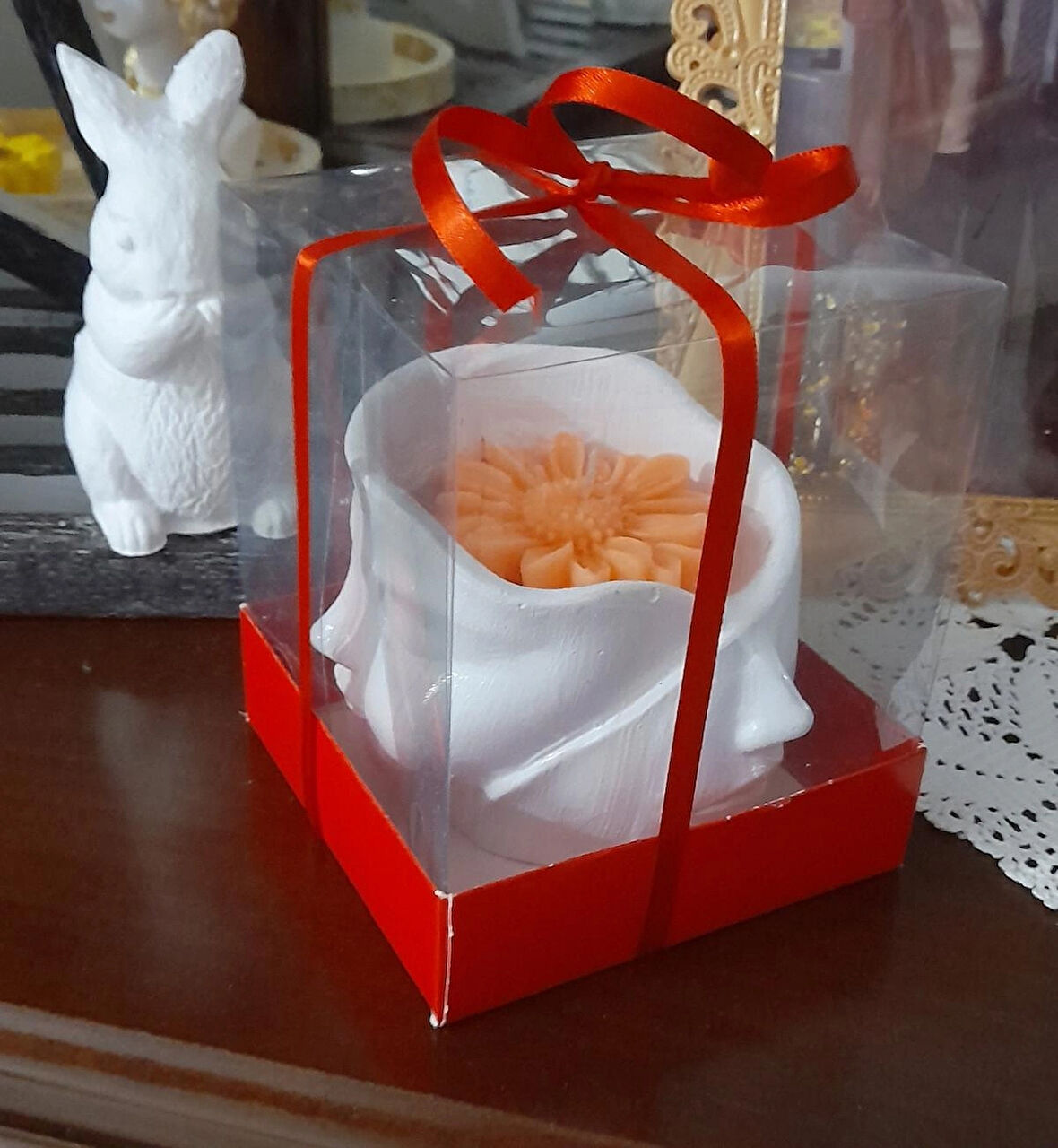 1 ALANA 1 BEDAVA 2 YÜZLÜ SERAMİK MUMLUK