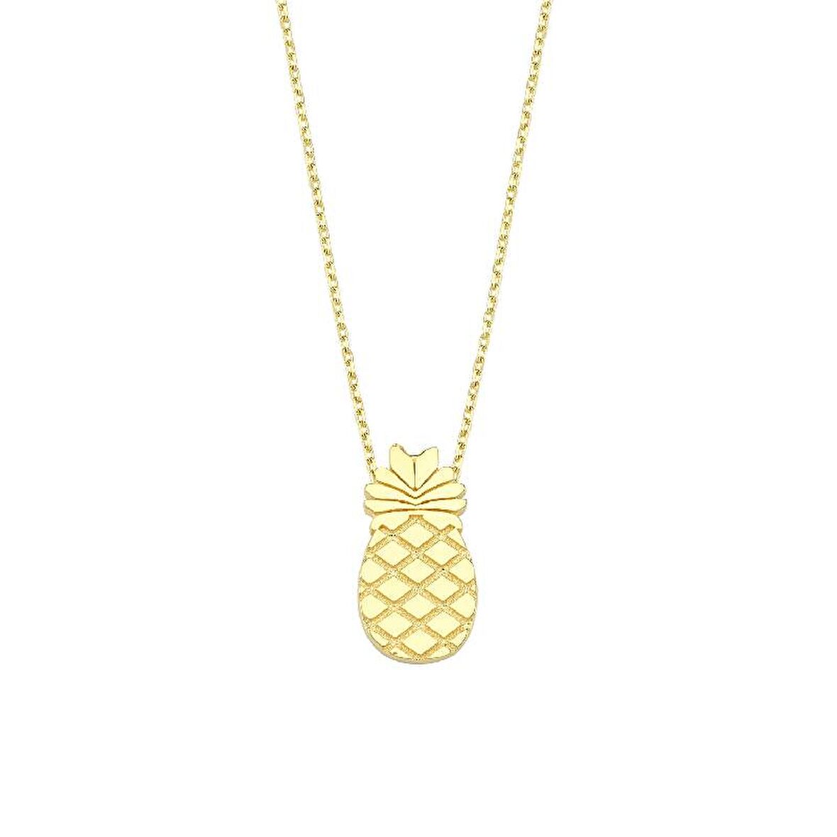 Altın Ananas Kolye