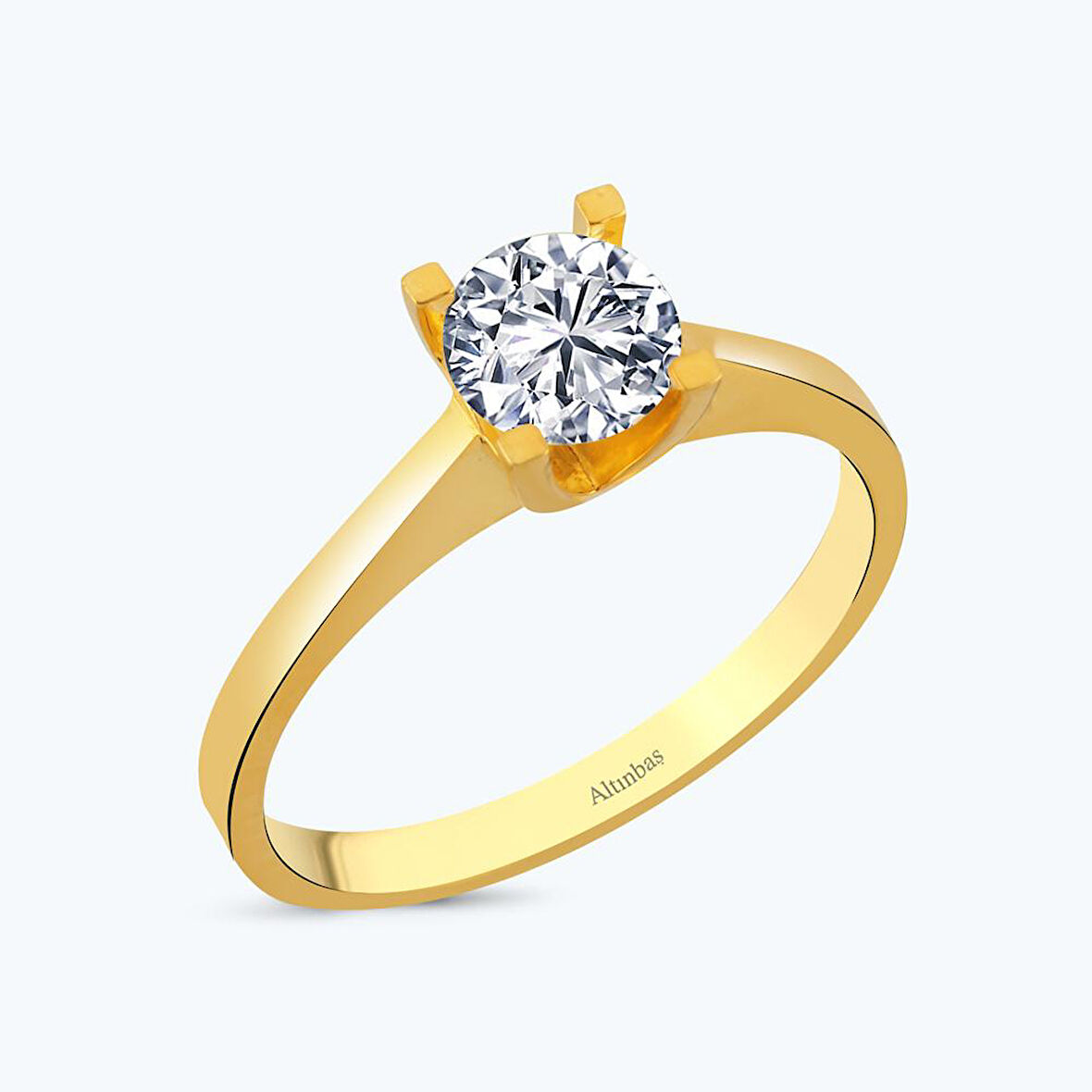 22 Ayar Altın Tektaş Yüzük