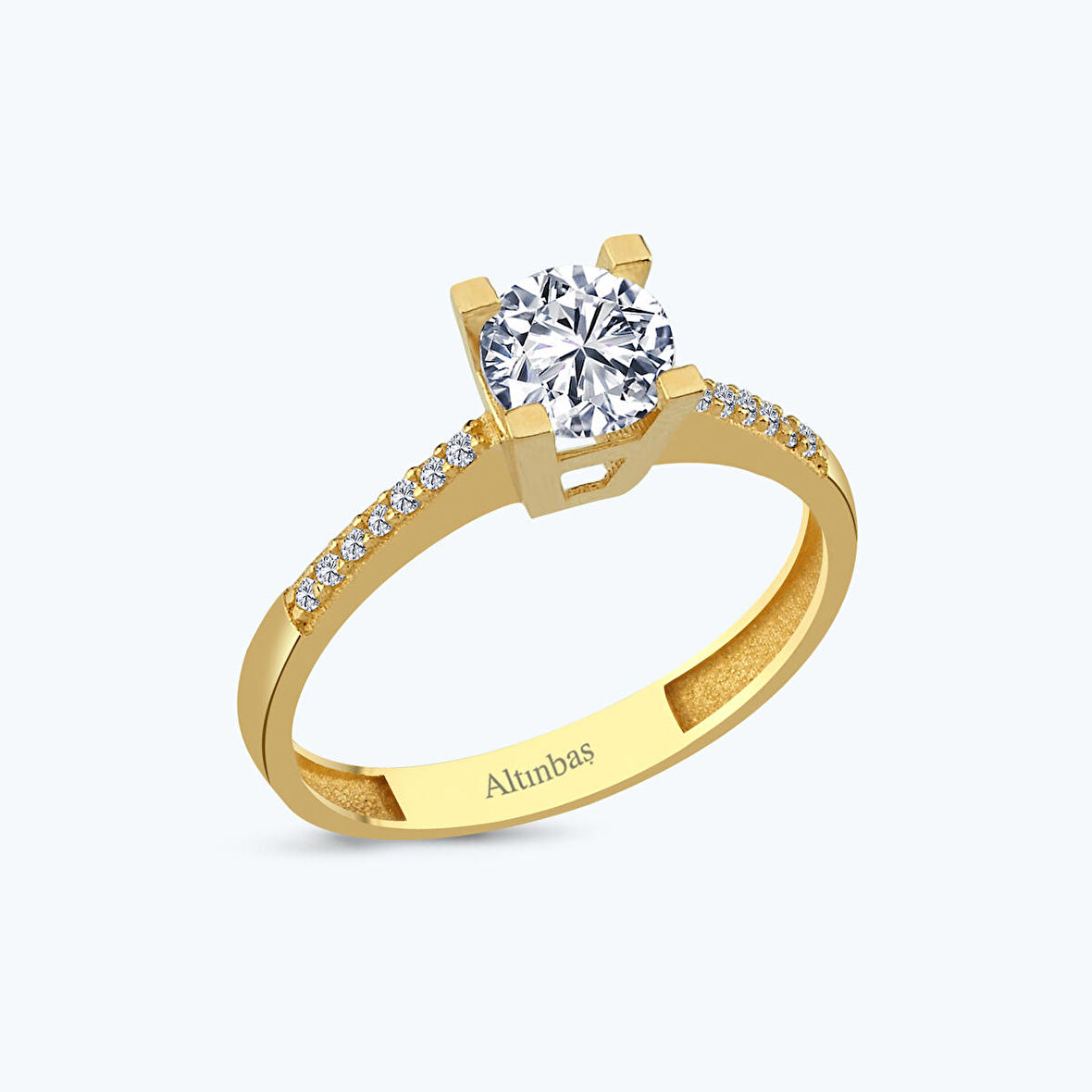 Altın Tektaş Yüzük