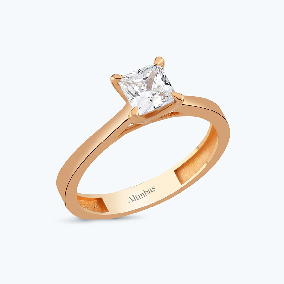 Altın Tektaş Yüzük