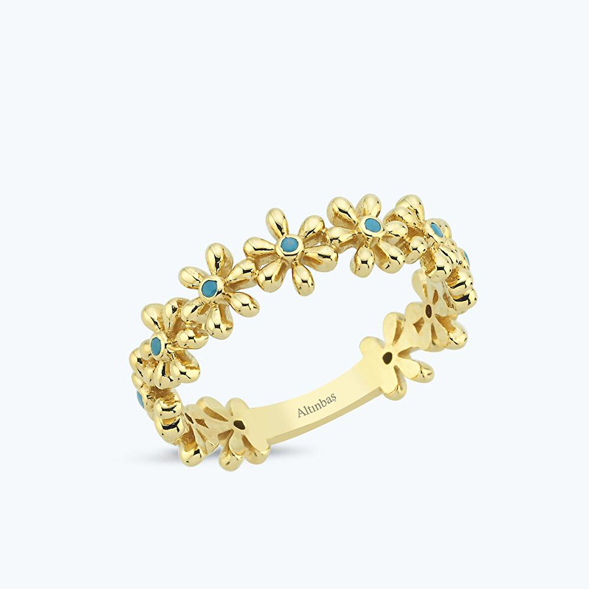 Altın Çiçek Yüzük