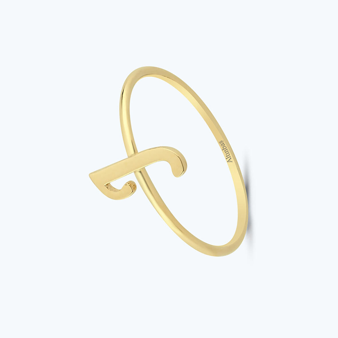 Altın J Harfi Yüzük