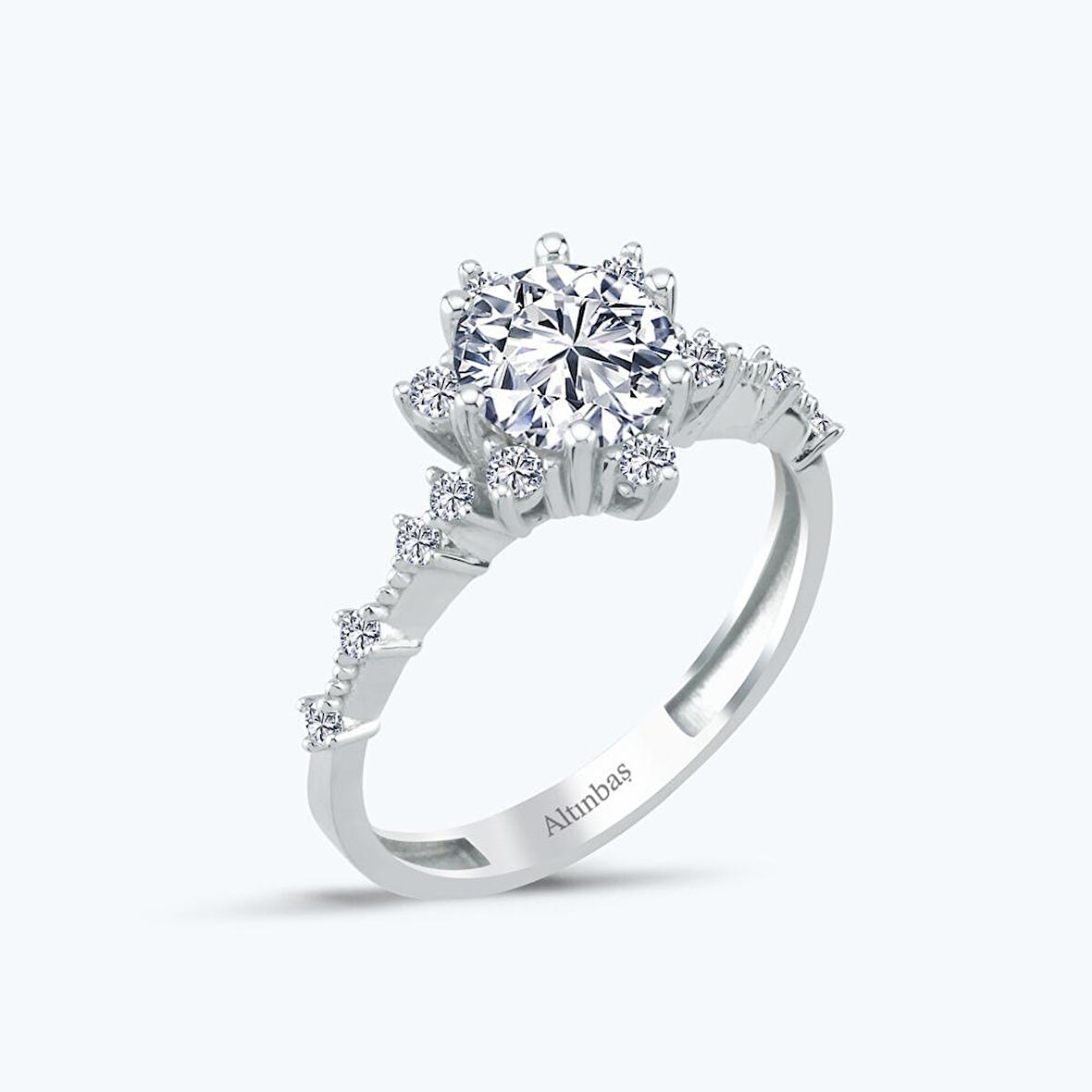 Altın Lotus Çiçeği Yüzük