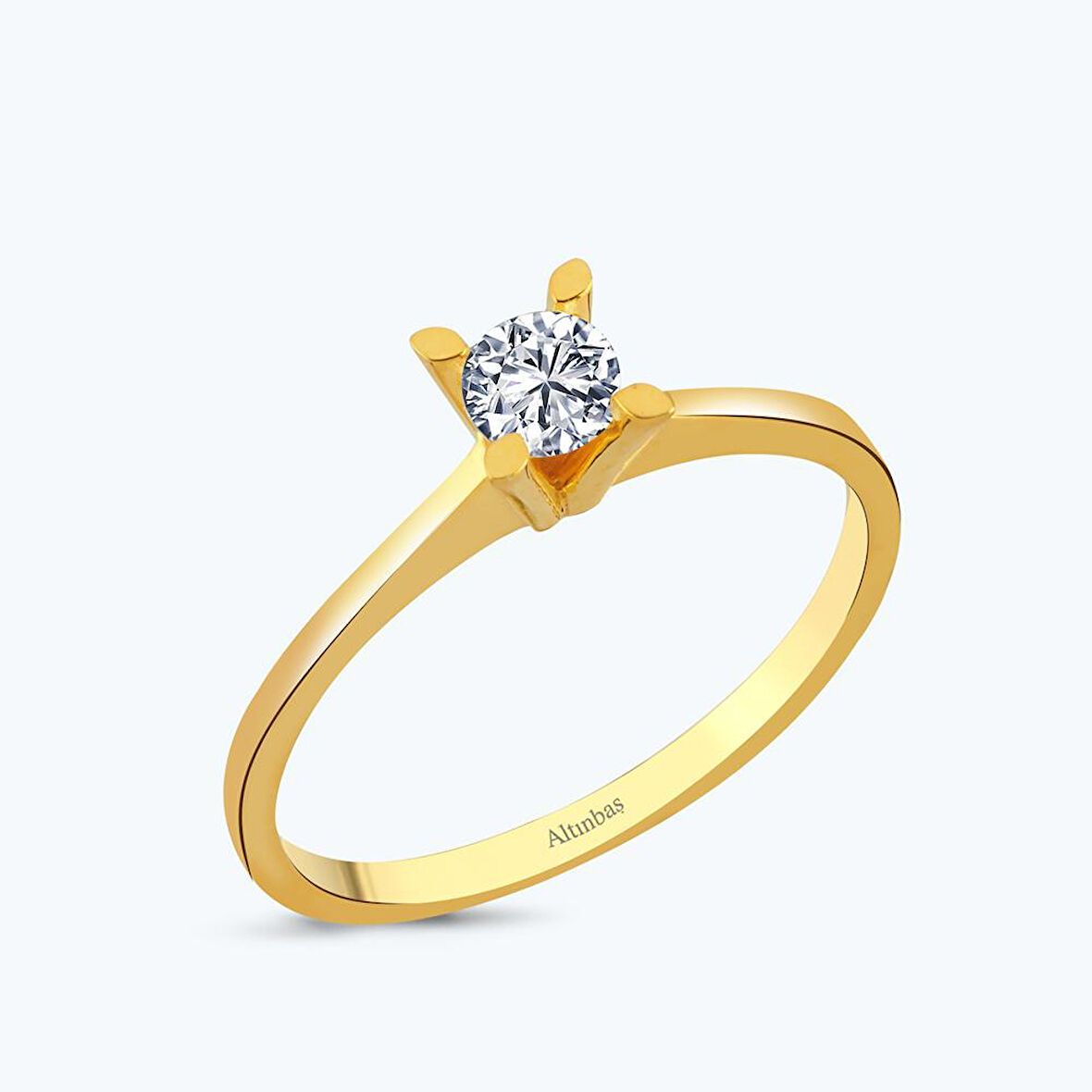 22 Ayar Altın Tektaş Yüzük