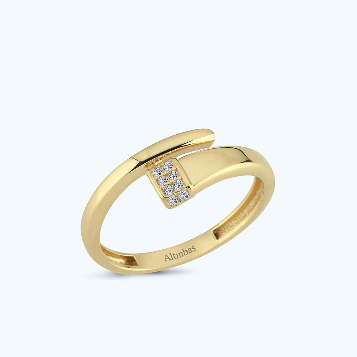 Altın Taşlı Yüzük