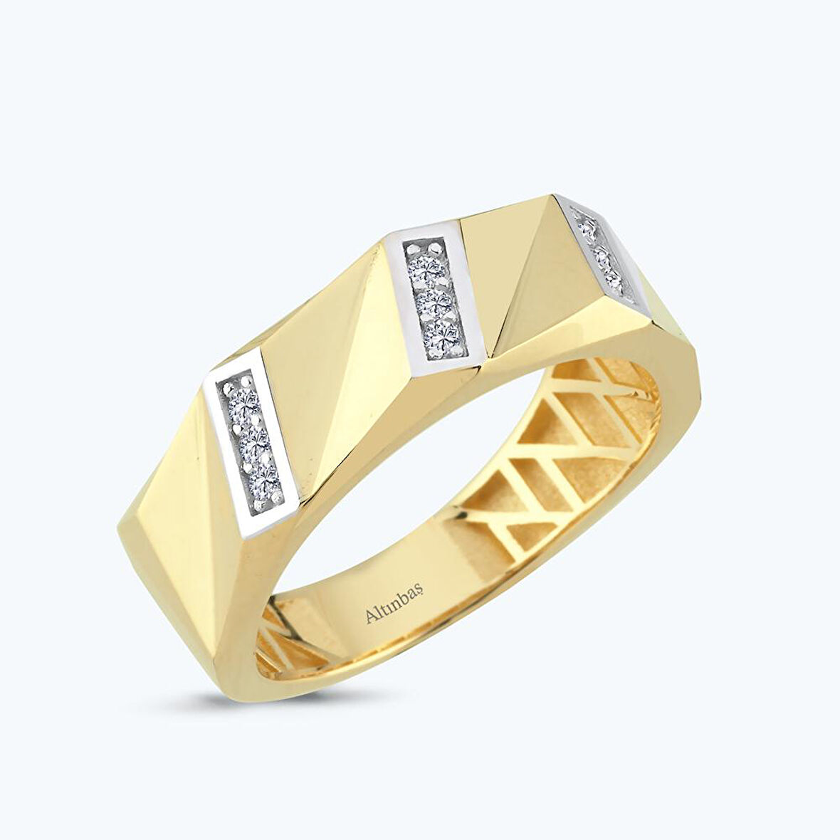 Altın Taşlı Yüzük