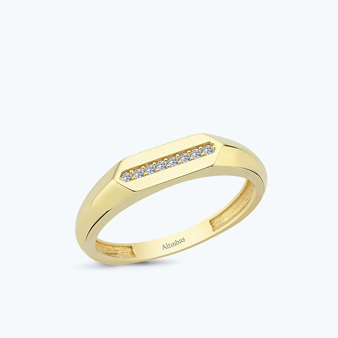 Altın Taşlı Yüzük