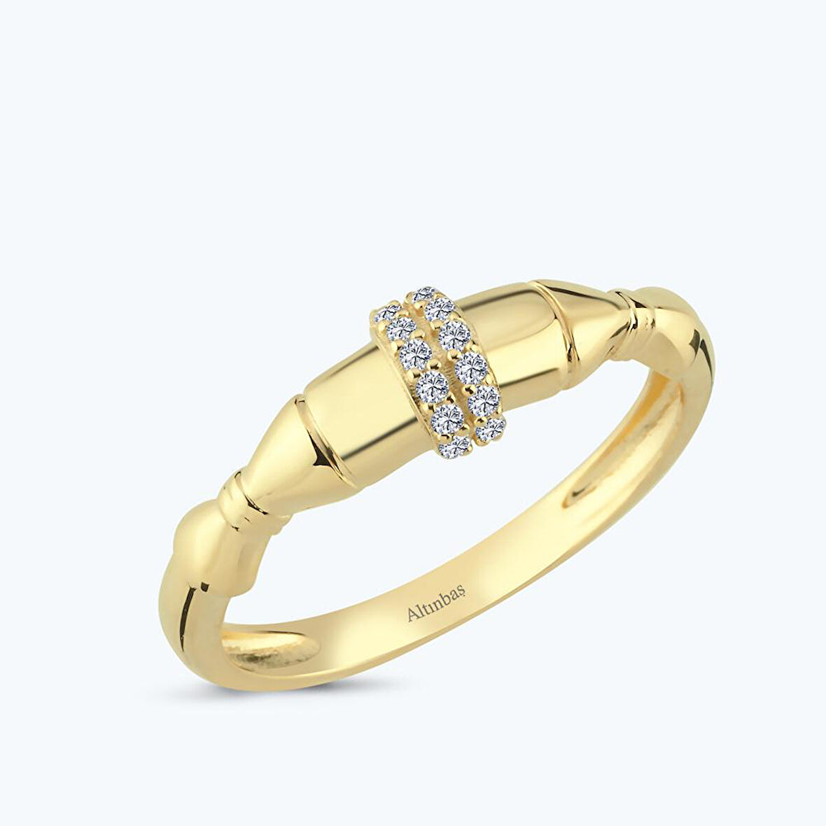 Altın Taşlı Yüzük