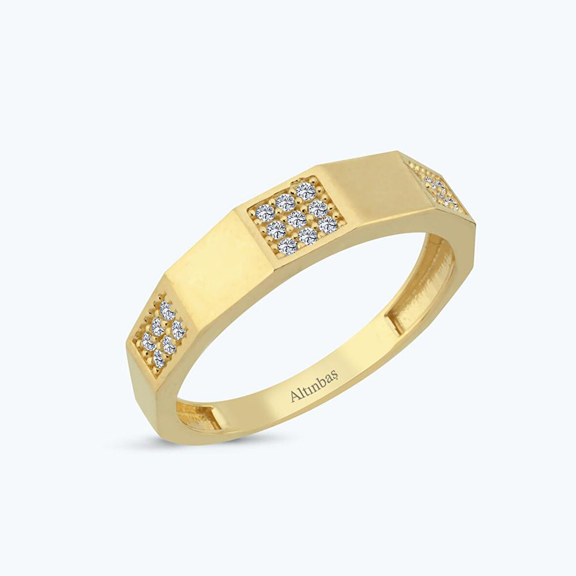 Altın Taşlı Yüzük