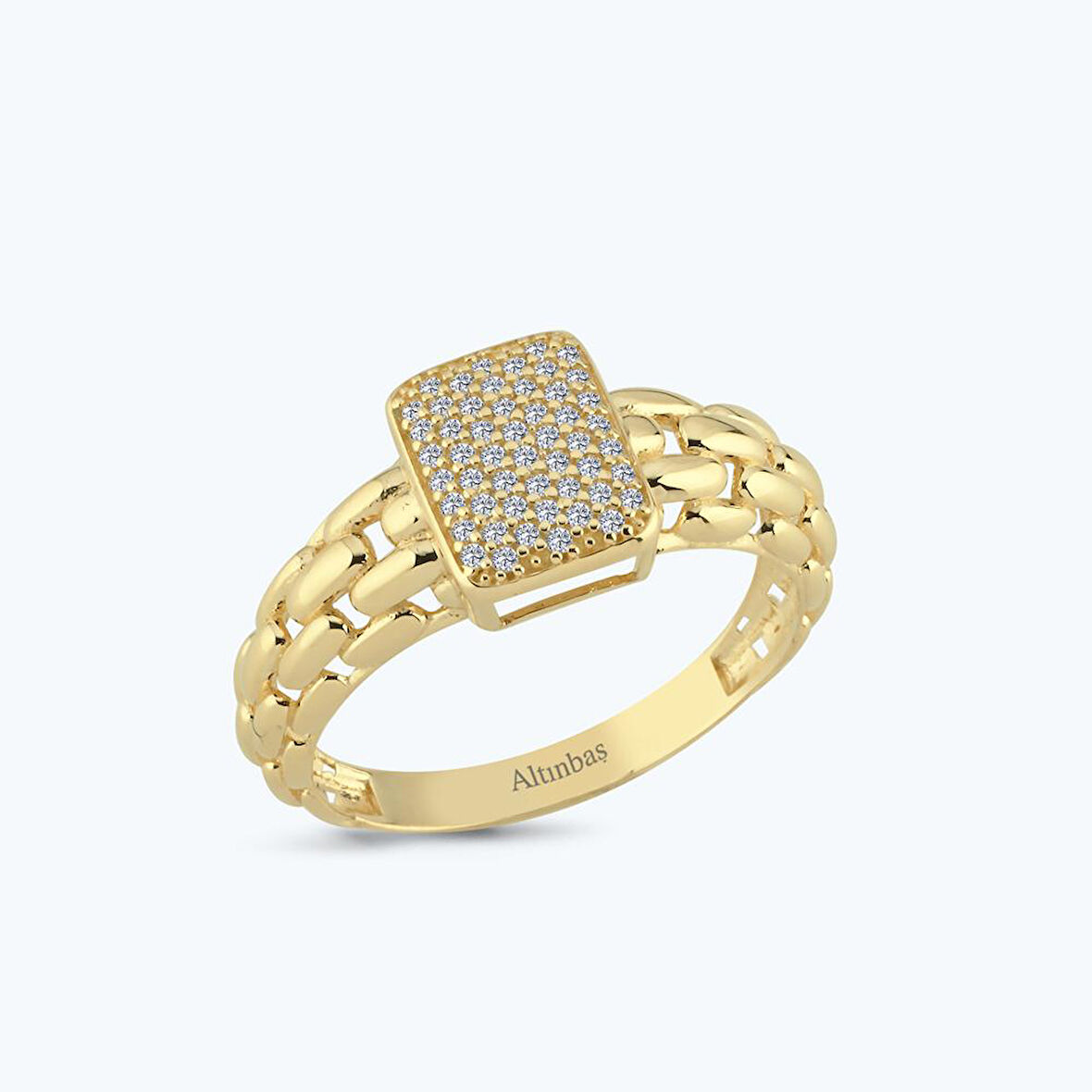 Altın Taşlı Yüzük